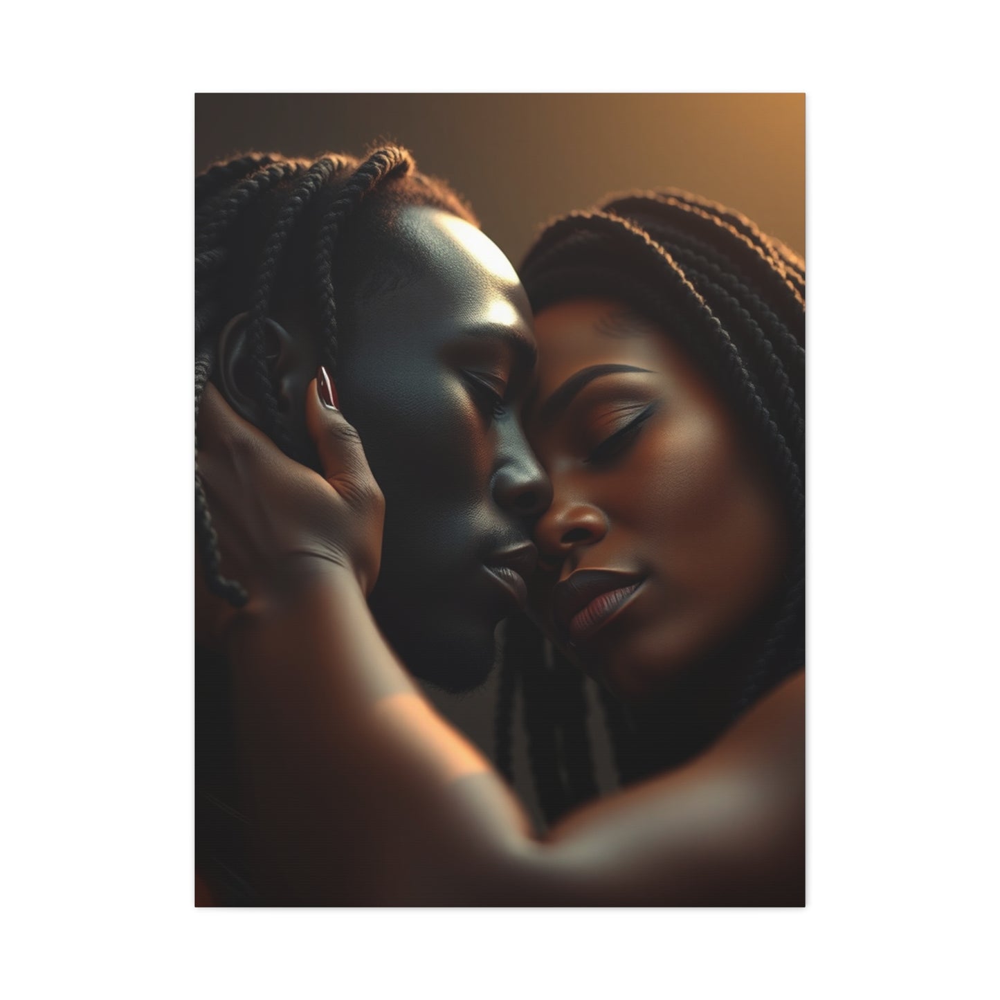 Masterpiece Black Love Art Vision Wall Art & Canvas Print