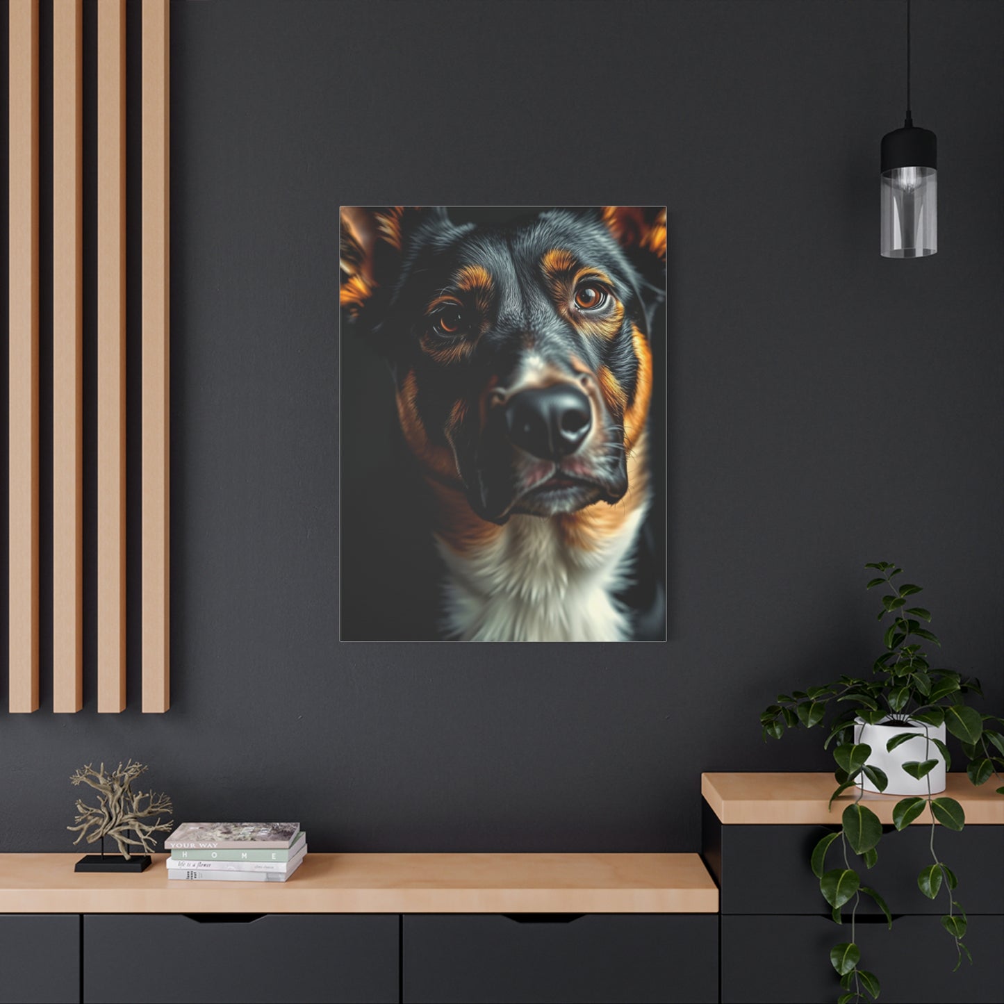Supreme Black and Tan Art Collection Wall Art & Canvas Print