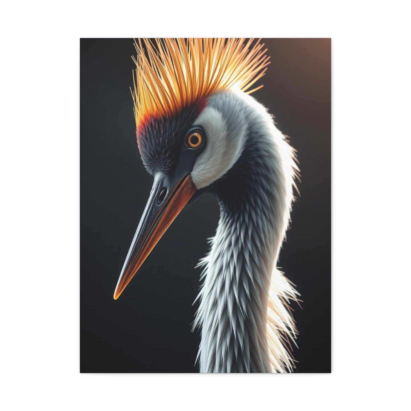 Crane Bird Art Refined Canvas Wall Art & Canvas Print