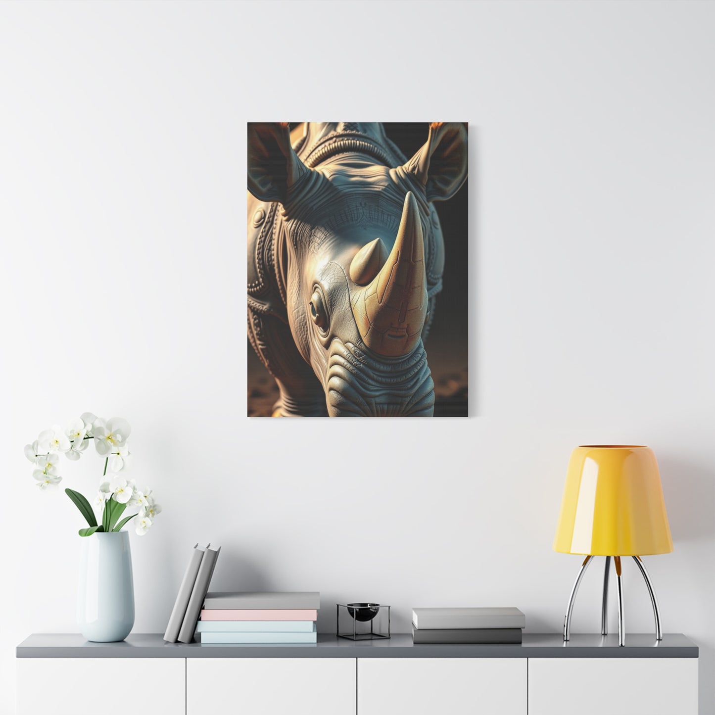 Rhinoceros Art Refined Canvas Wall Art & Canvas Print
