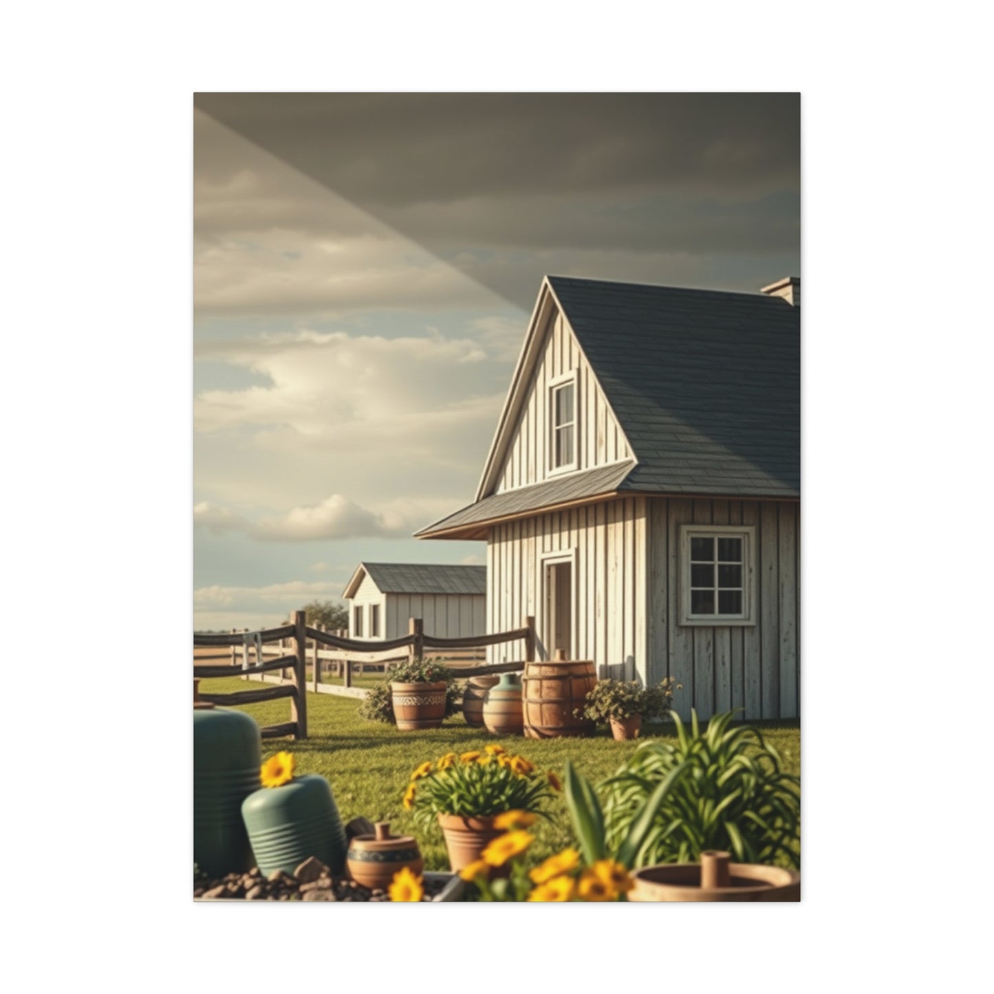 Tranquil Fields Luxe Canvas Wall Art & Canvas Print