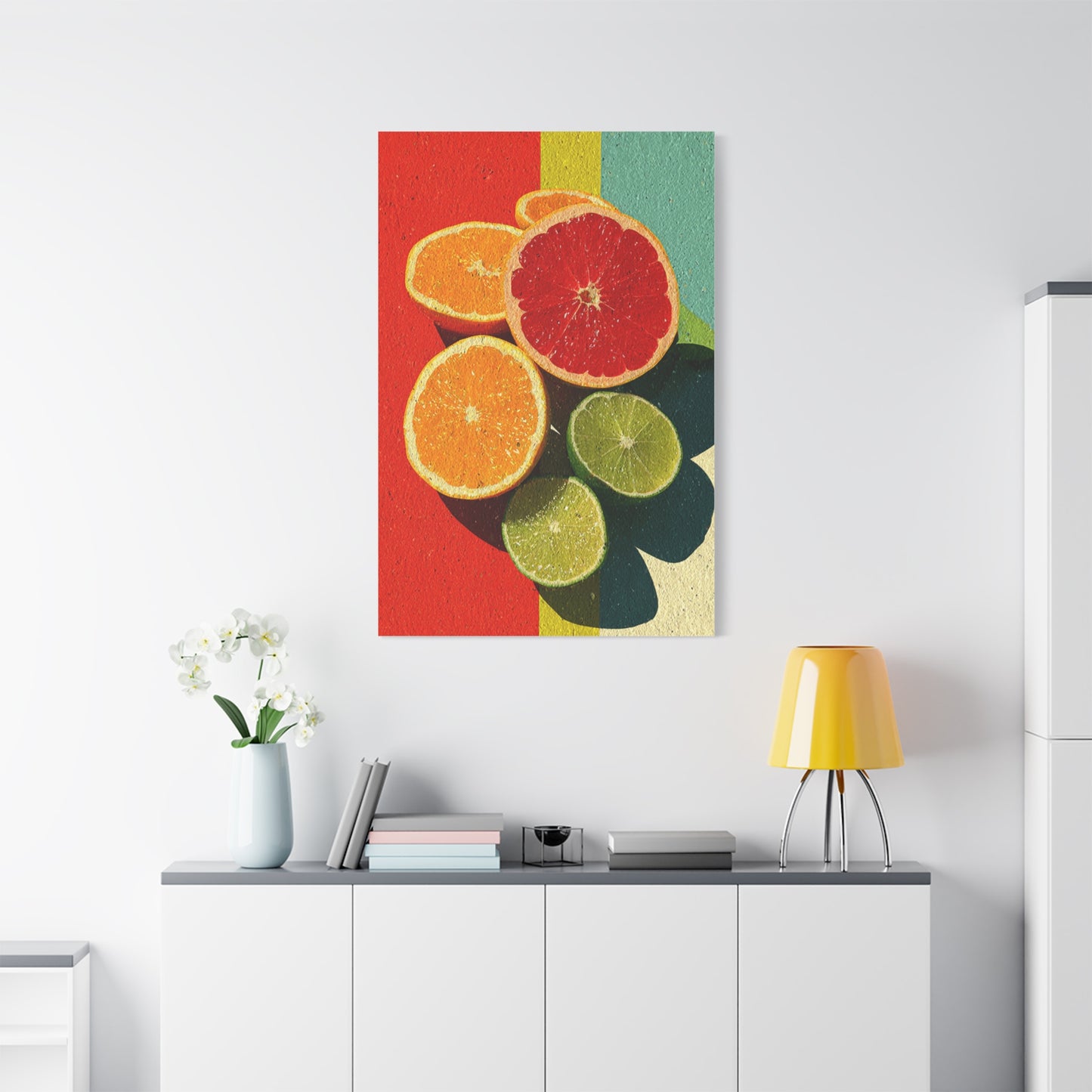 Citrus Pop Art Kitchen Composition Wall Art & Canvas Print