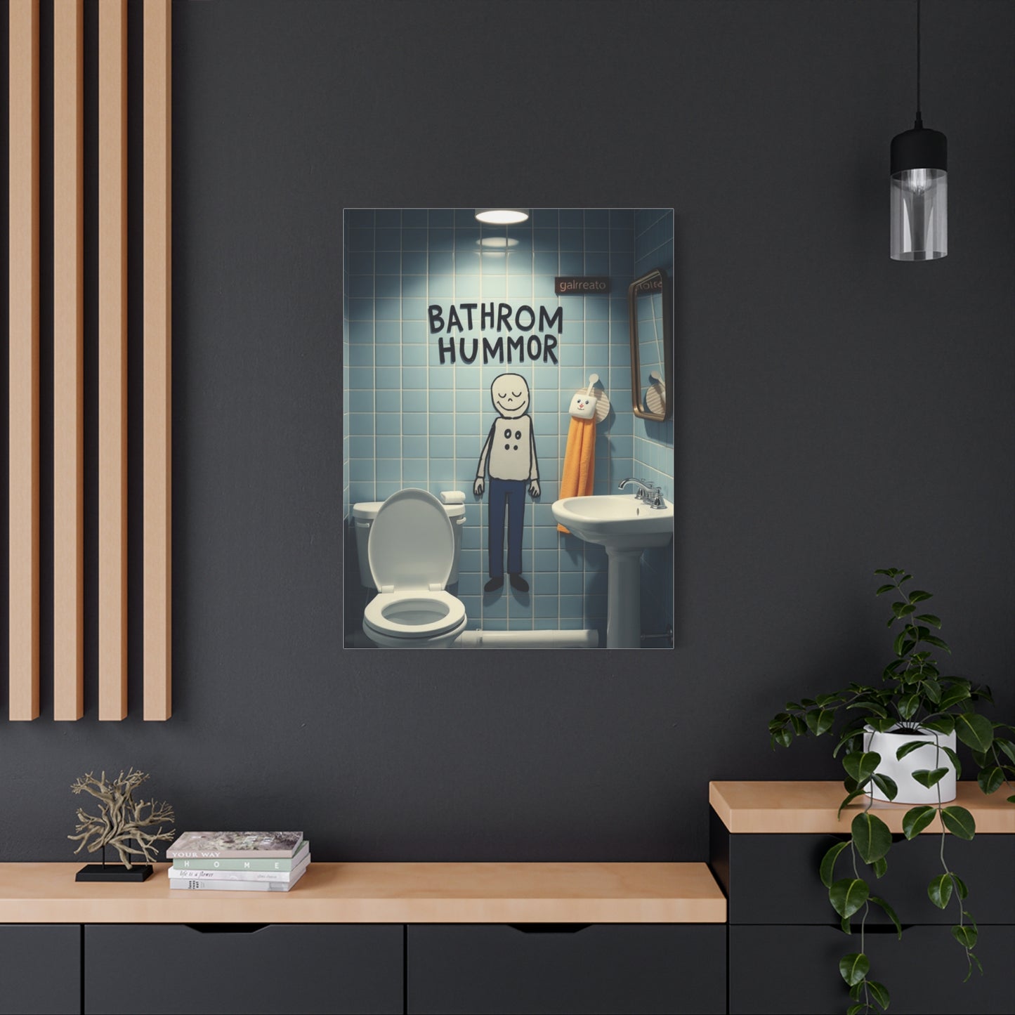 Collection Bathroom Humor Art Art Wall Art & Canvas Print