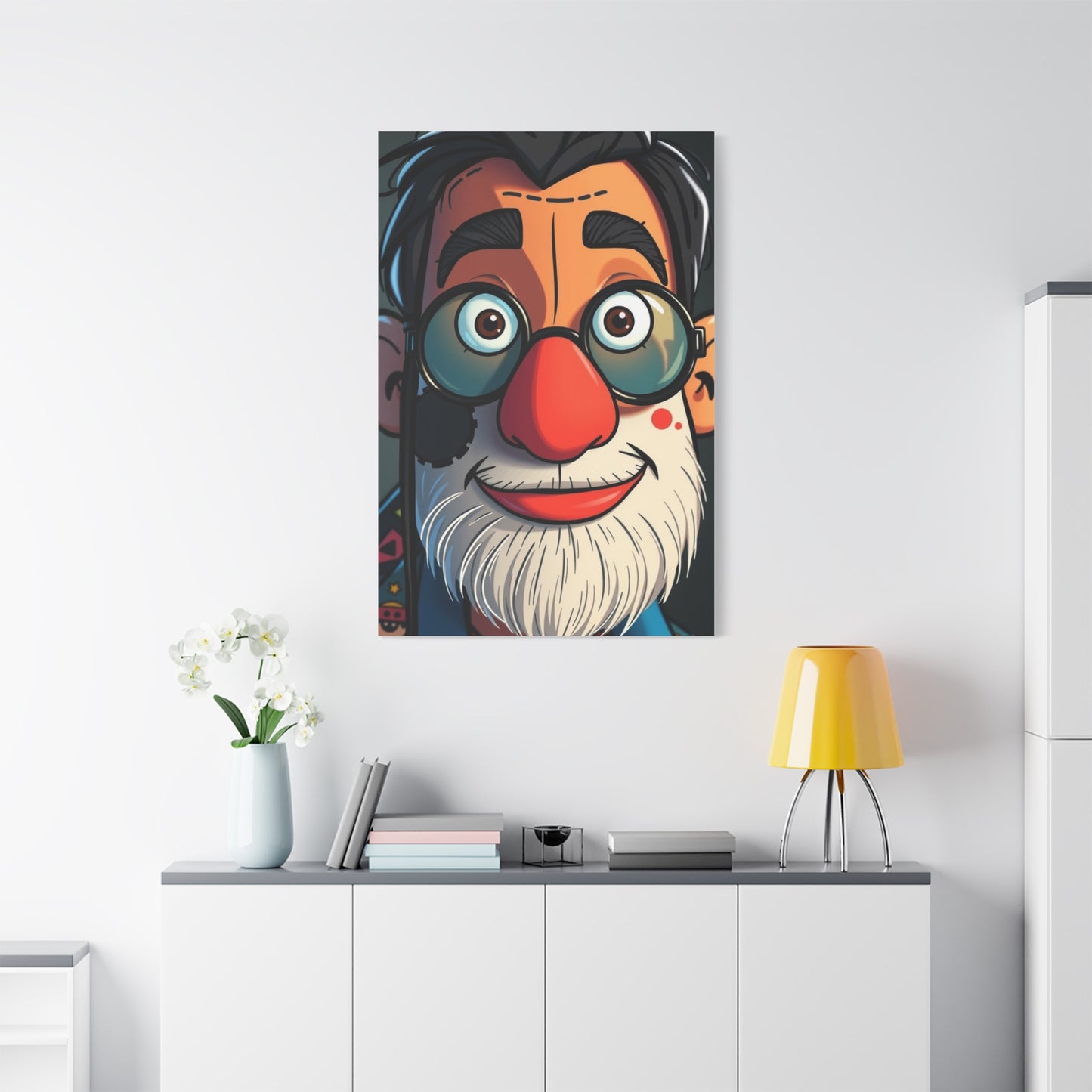 Posh Cartoon Ensemble Art Wall Art & Canvas Print