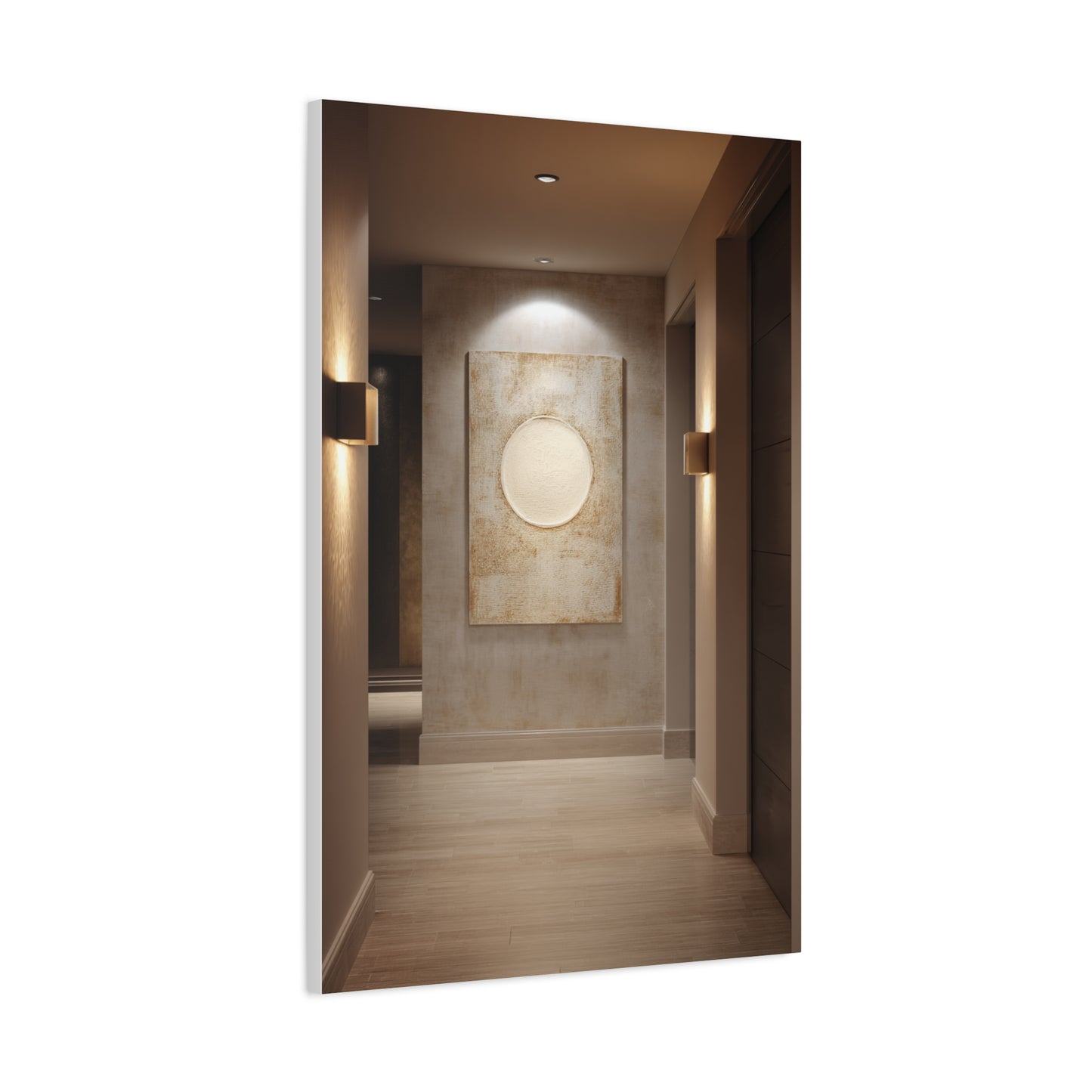 Minimalist Textured Luxury Hotel Hallway Wall Art & Canvas Print