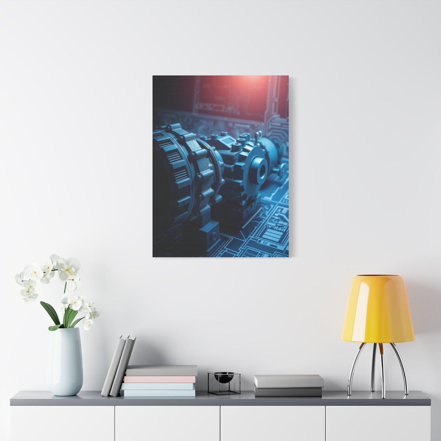 Supreme Engineering & Machinery Blueprints Art Collection Wall Art & Canvas Print