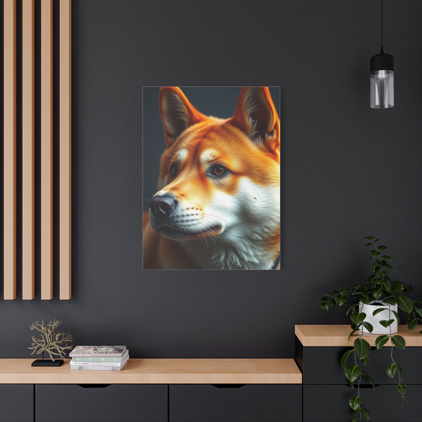 Shiba Inu Dog Art Refined Canvas Wall Art & Canvas Print