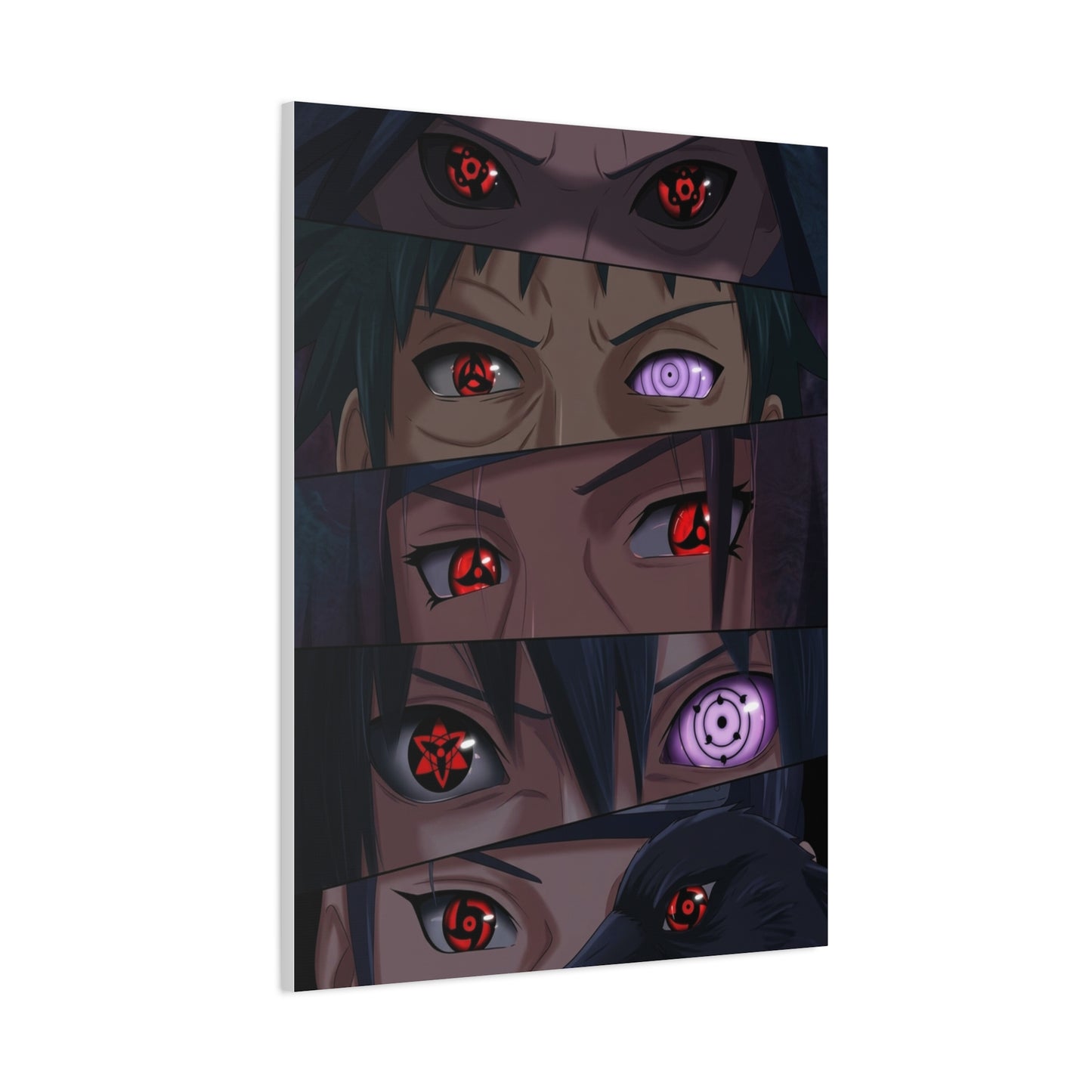 Naruto Uchiha Visual Prowess Eyes Poster Wall Art & Canvas Print