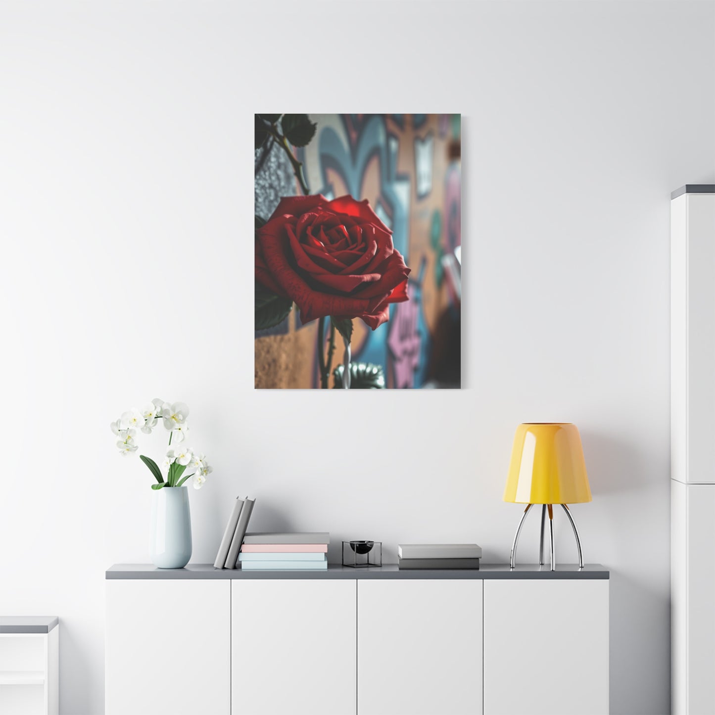 Roses in Urban Symphony Wall Art & Canvas Print