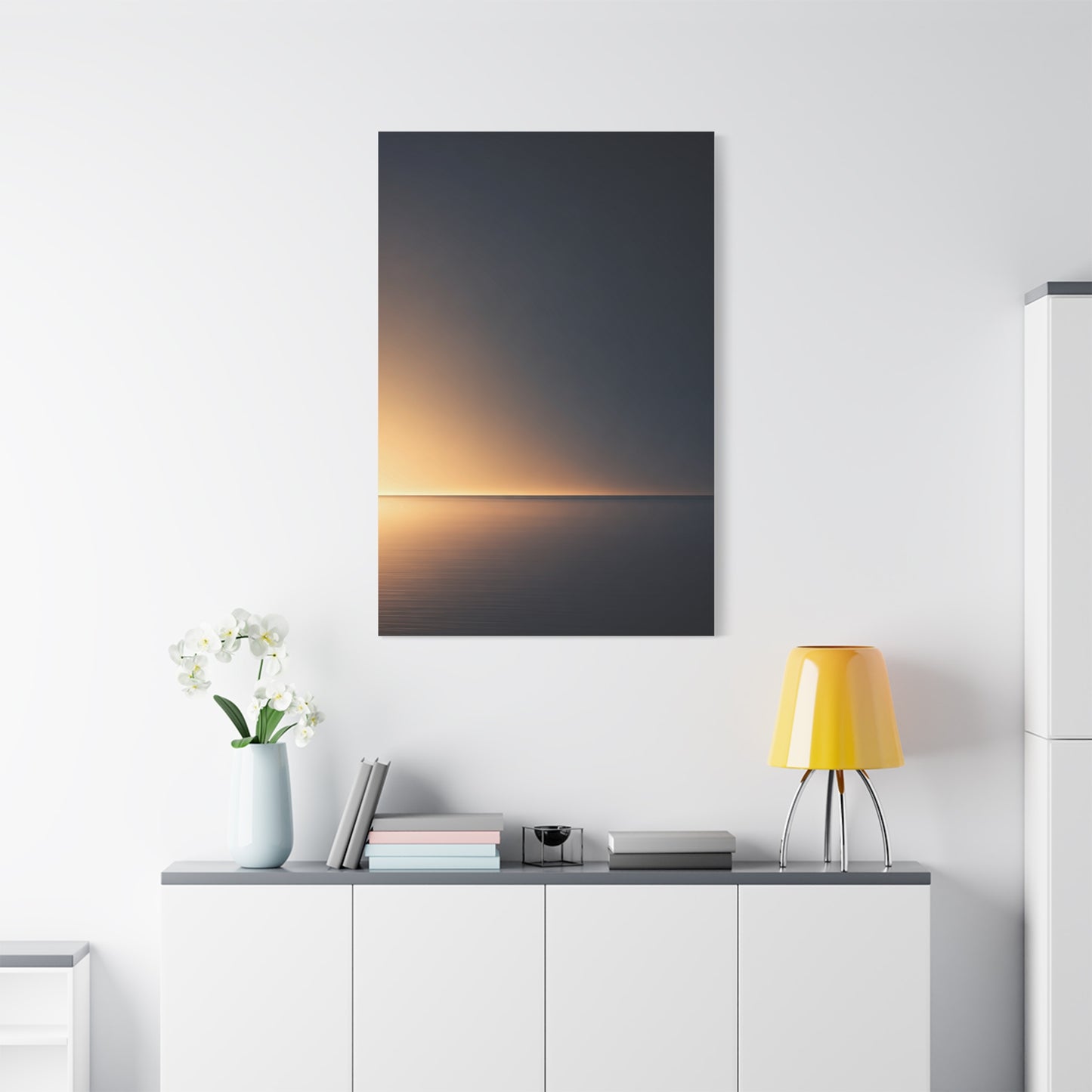 Golden Horizon Gradient Wall Art & Canvas Prints