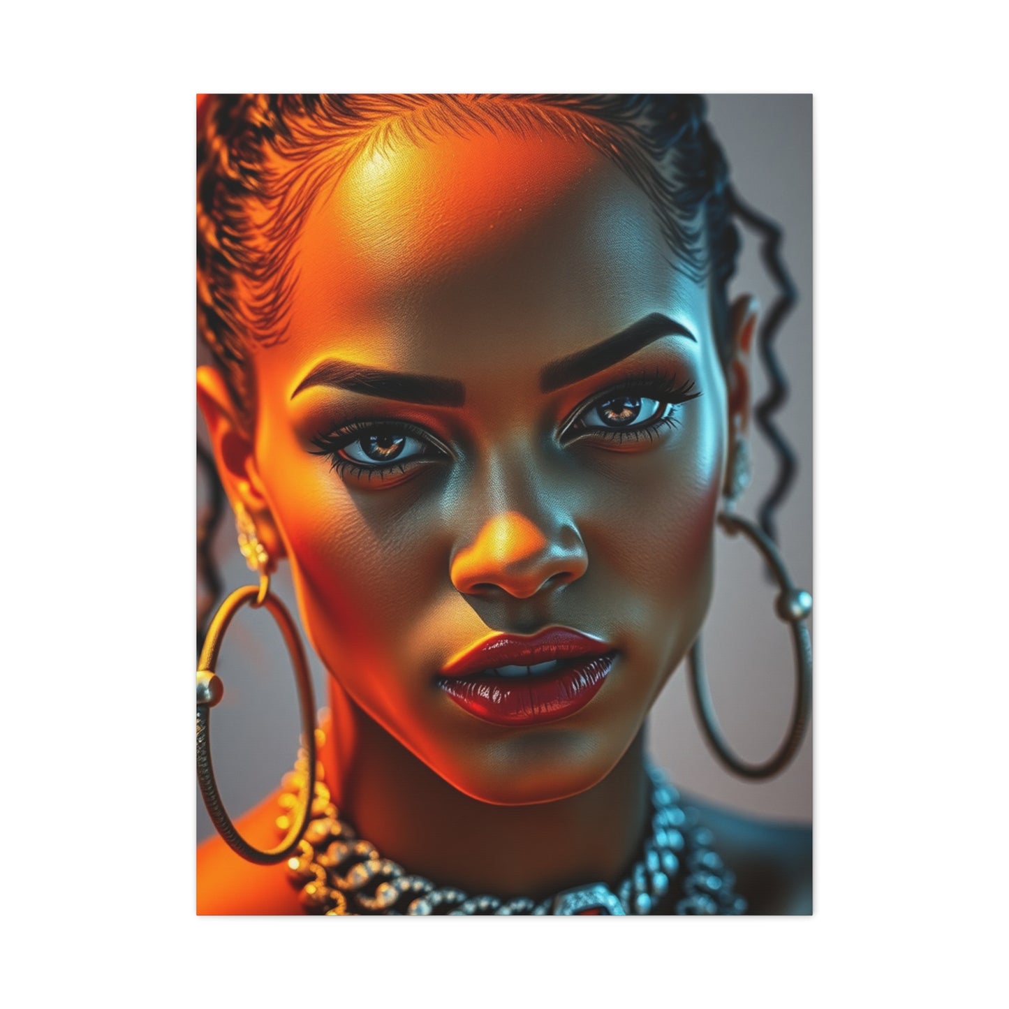 Rihannas Captivating Spirit Art Wall Art & Canvas Print