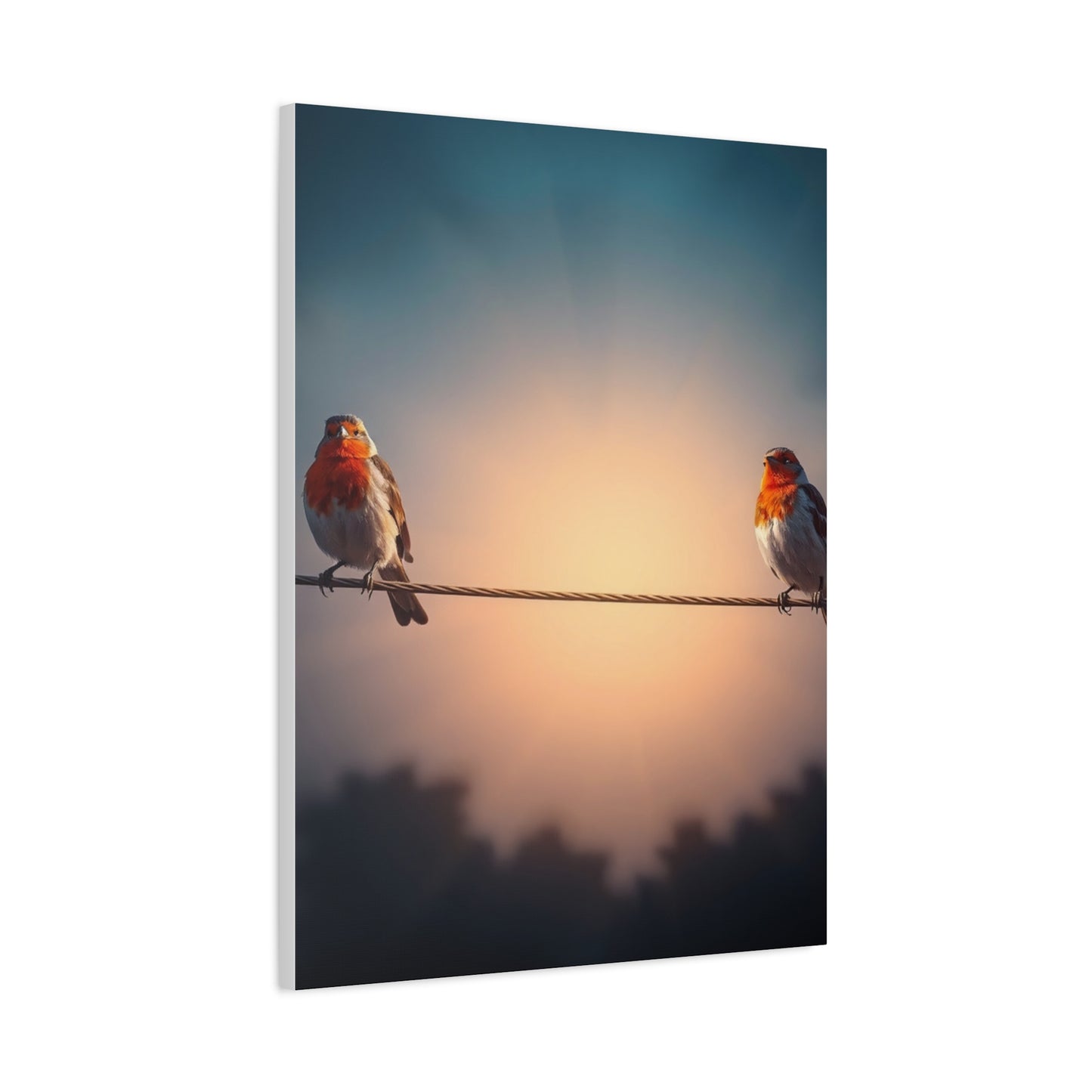 Birds On a Wire Art Luxury Canvas Wall Art & Canvas Print