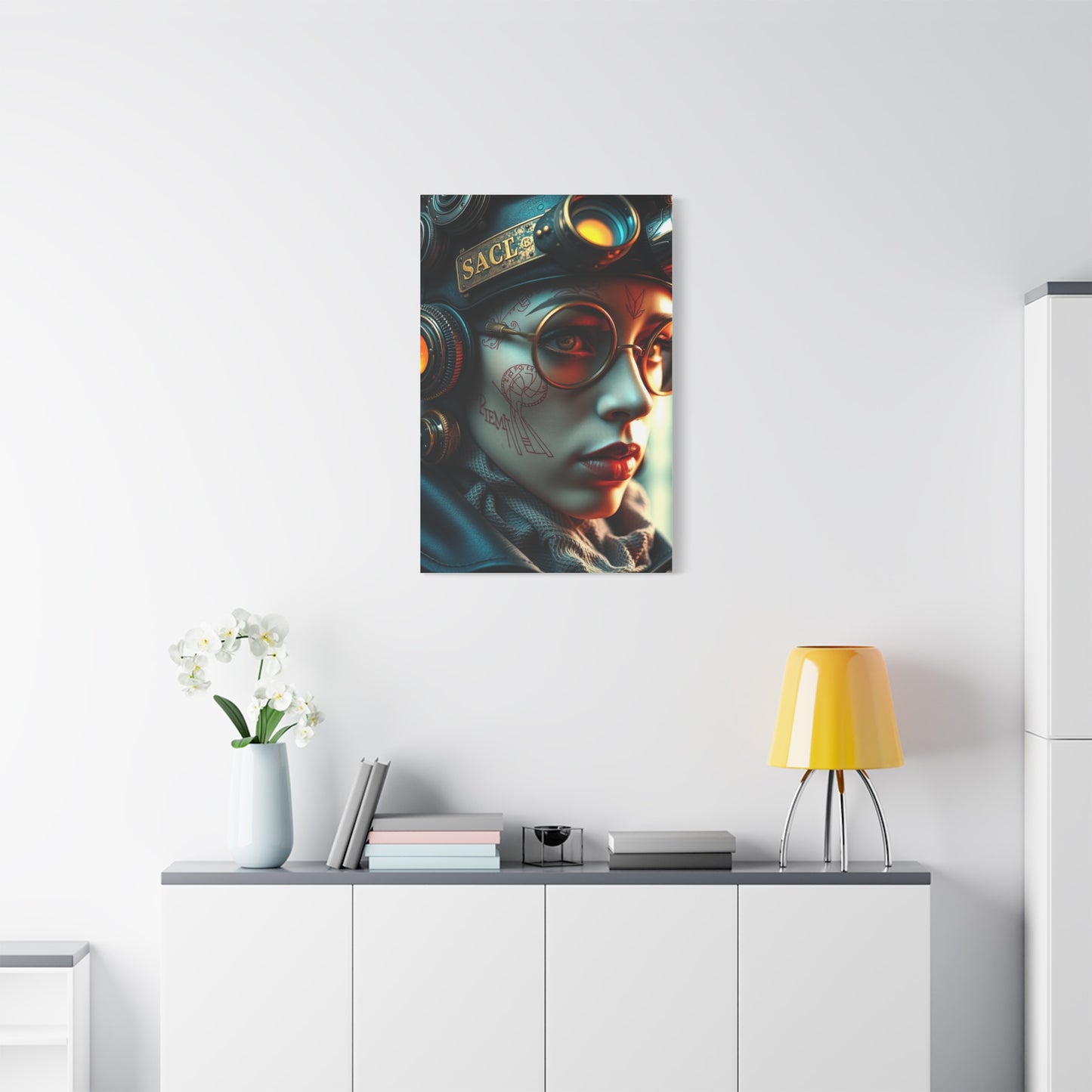 Retro-Futurist Opulence Art wall art & canvas print