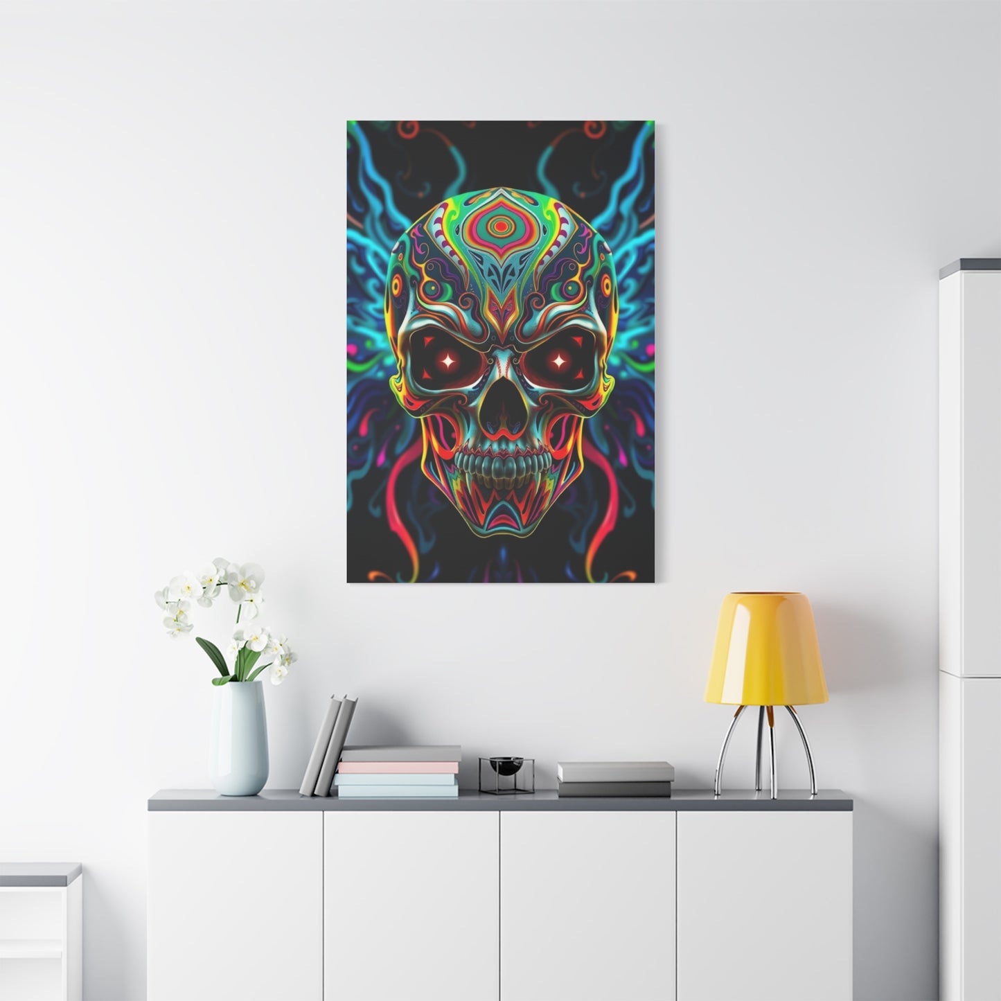 Enigmatic Skull Spectacle Wall Art & Canvas Print