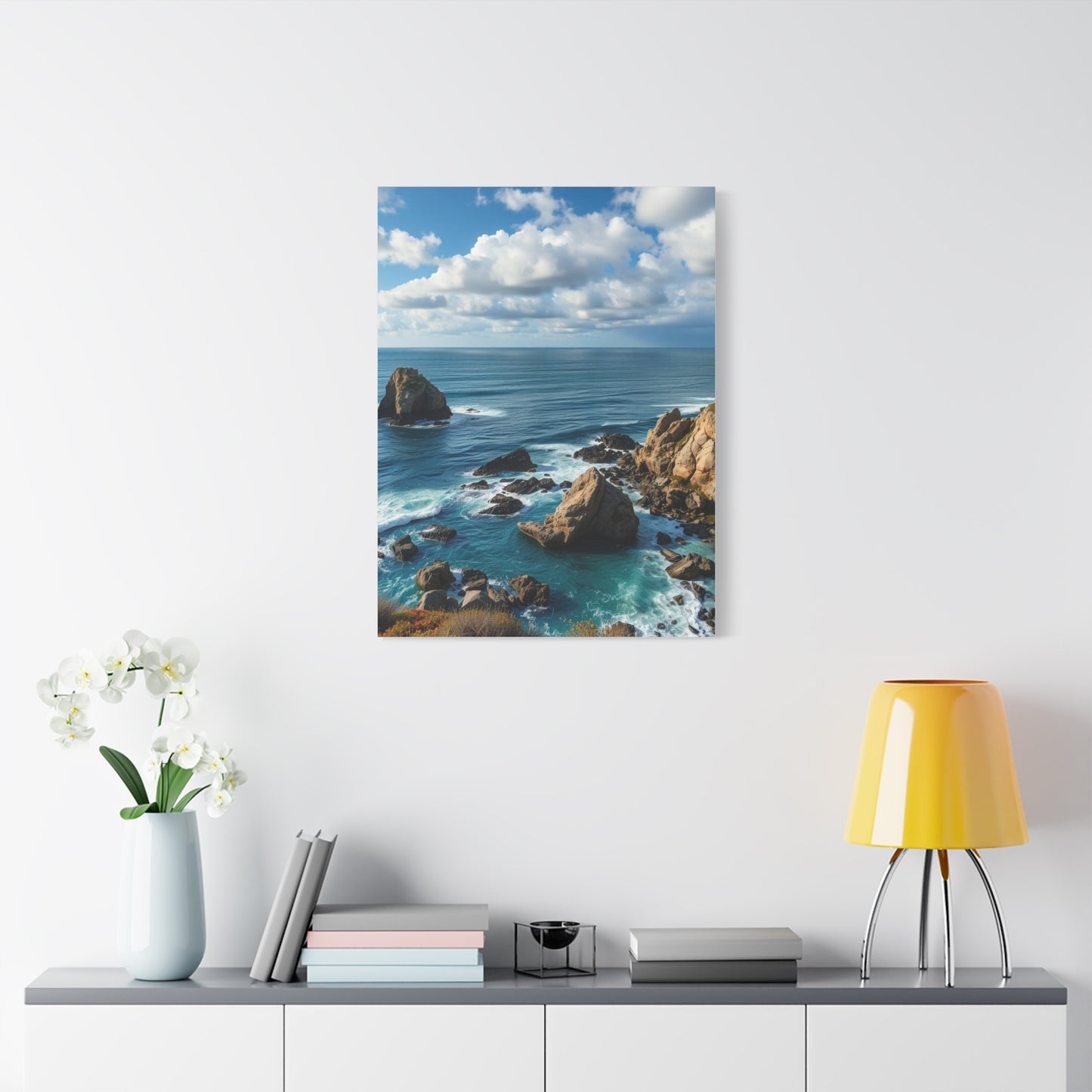 Luxe Maritime Horizon Wall Art & Canvas Print