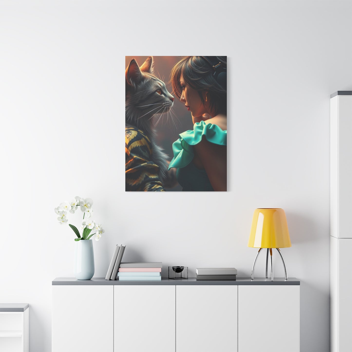 Masterpiece Catfight Art Vision Wall Art & Canvas Print