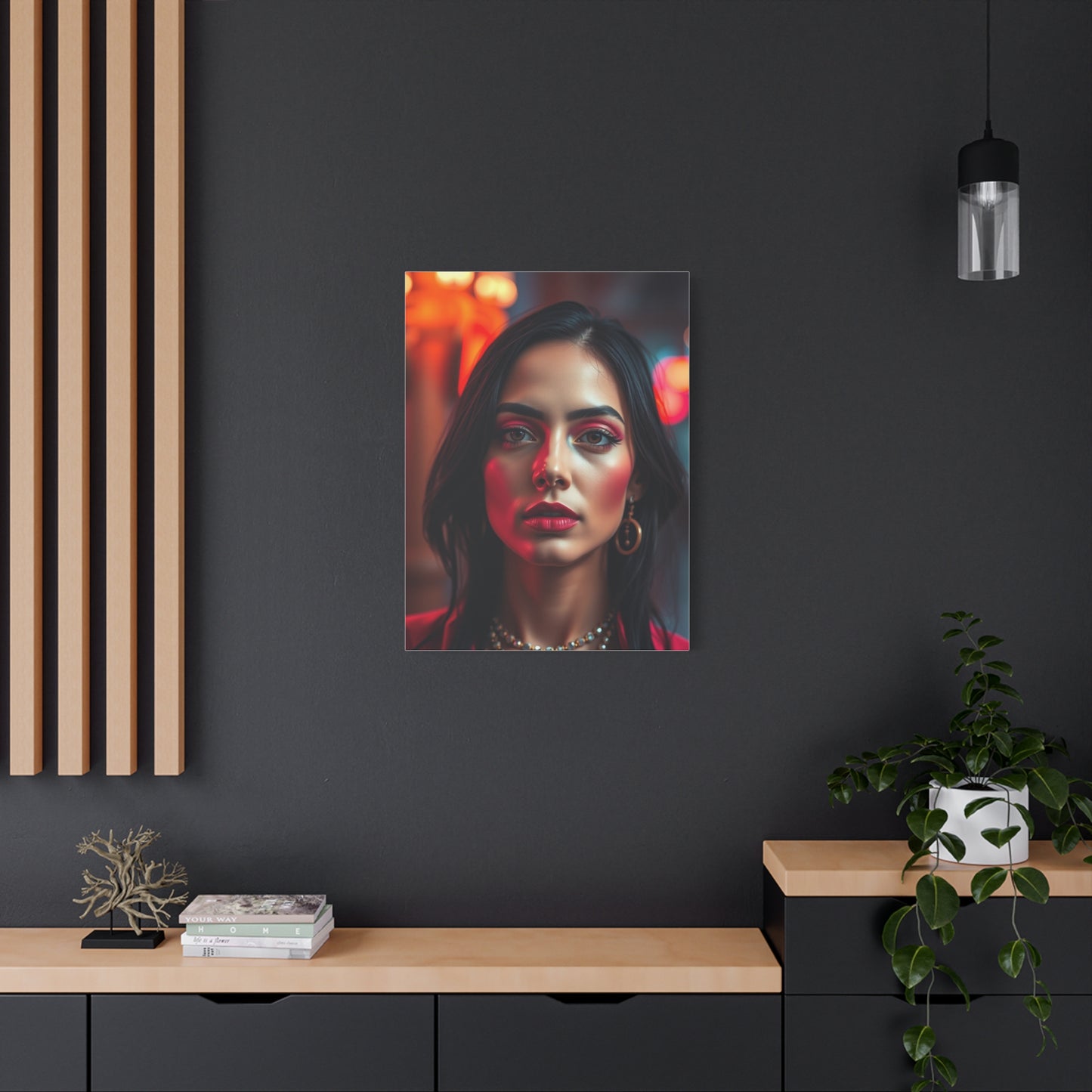 Black & Pink Art Luxury Canvas Wall Art & Canvas Print