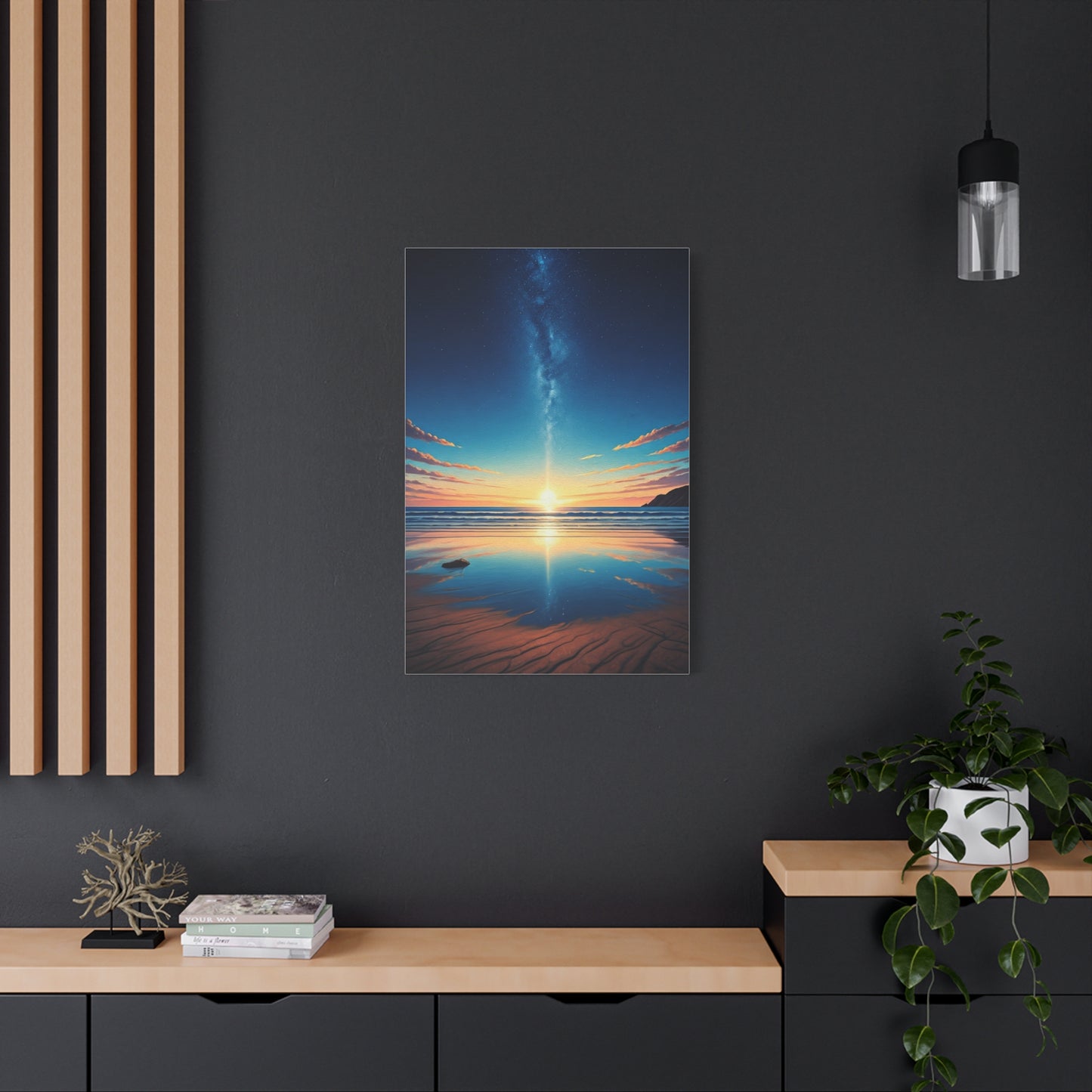 Starry Horizon Sunset Reflection Wall Art & Canvas Prints
