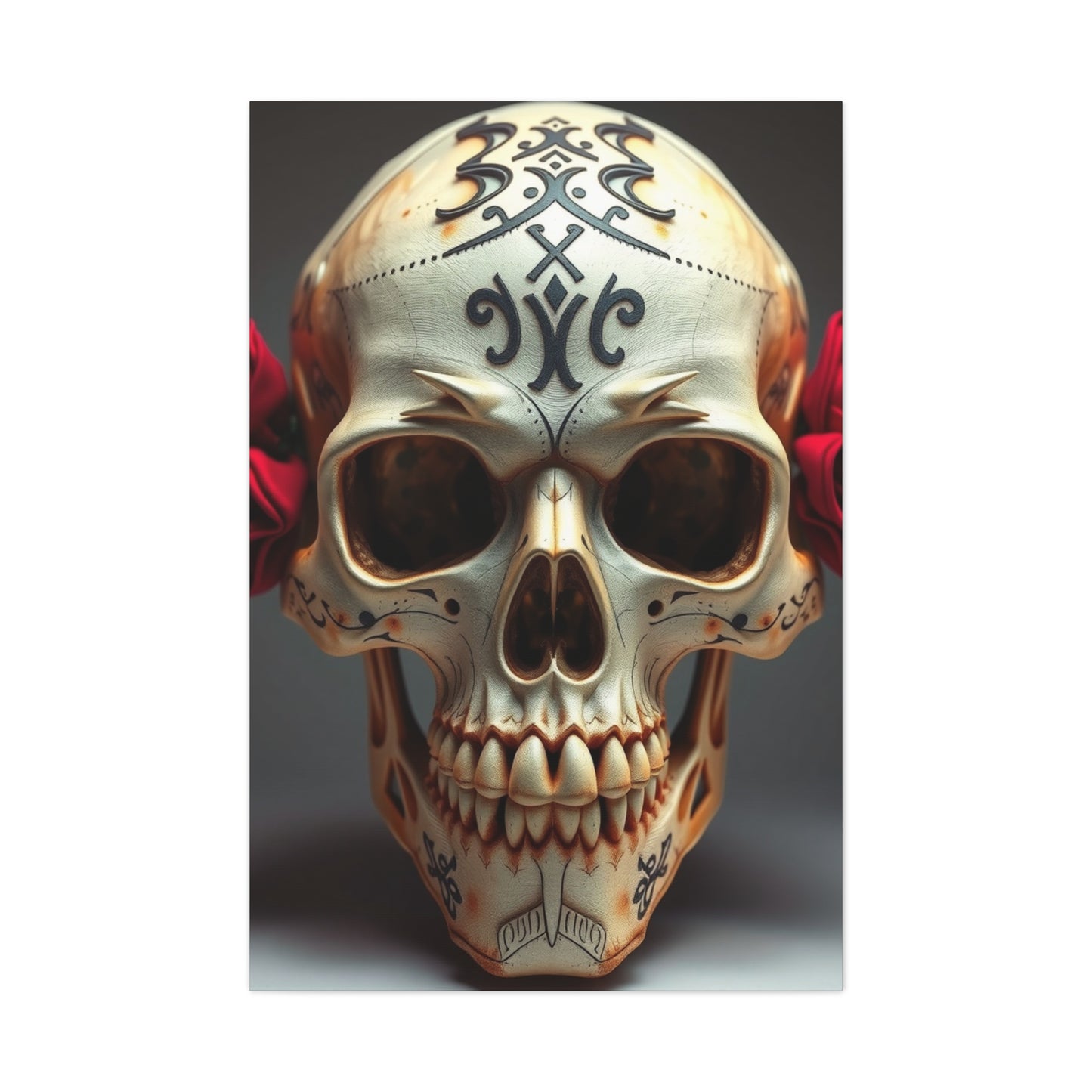 Imperial Bone Portrait Wall Art & Canvas Print