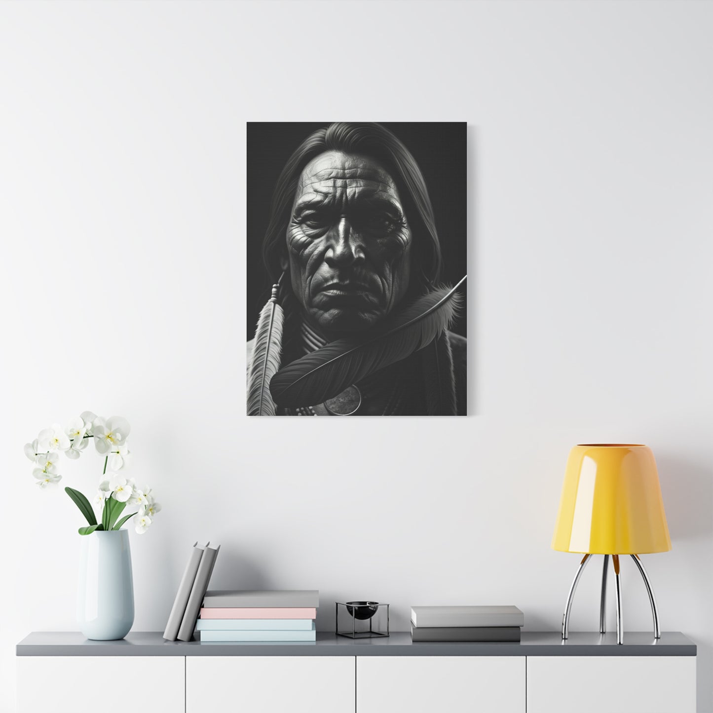 Weathered Resolve Black & White Portrait Wall Art & Canvas Prints