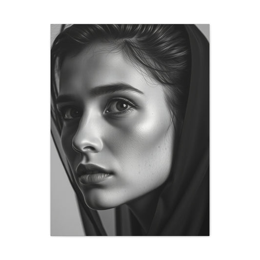 Monochrome Elegance Canvas Wall Art & Canvas Print