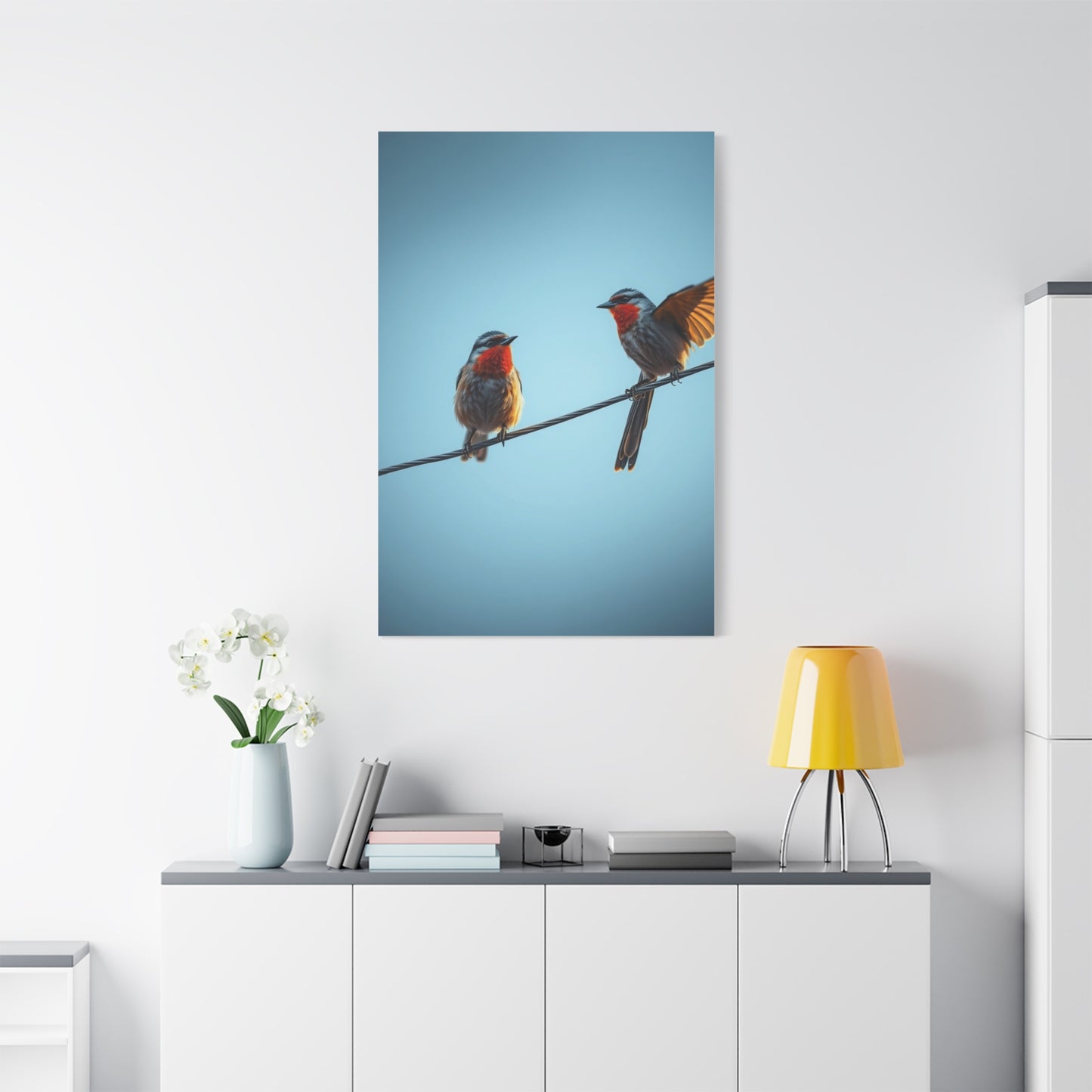 Elite Birds On a Wire Art Vision Wall Art & Canvas Print