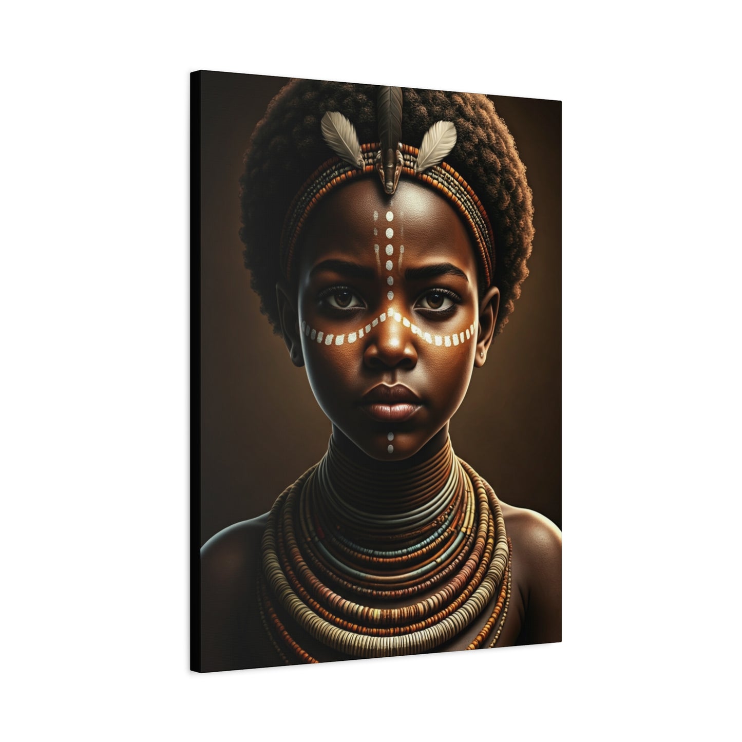 Golden Spirit Child Portrait Wall Art & Canvas Prints