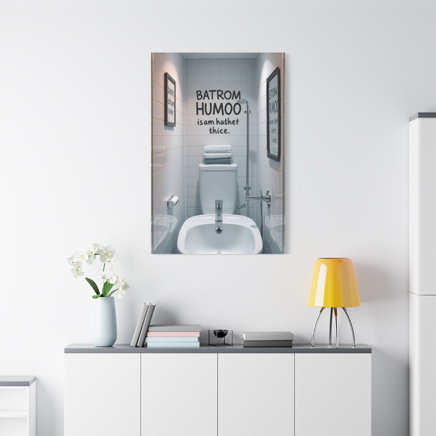 Masterpiece Bathroom Humor Art Vision Wall Art & Canvas Print