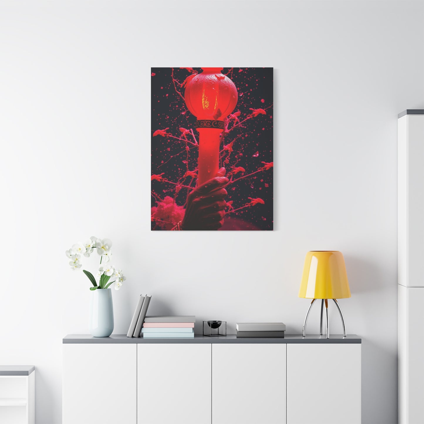 Ruby Euphoria Painting Wall Art & Canvas Print