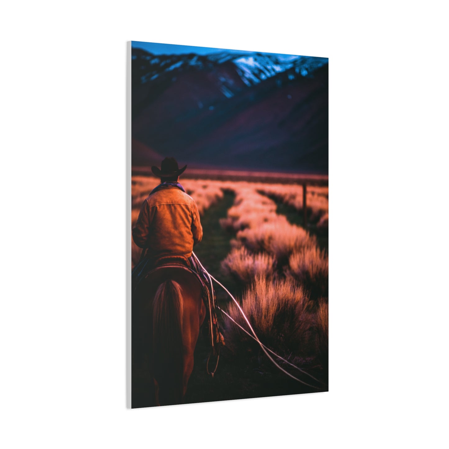 Valley Trail Rider Wall Art & Canvas Print