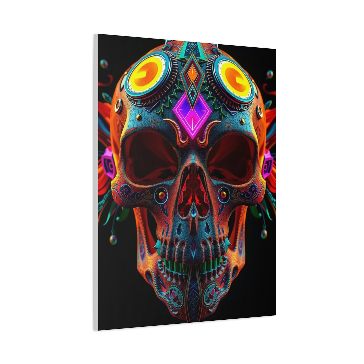 3D Trippy Skull Art By Ali Gulec Art Luxury Canvas Wall Art & Canvas Print