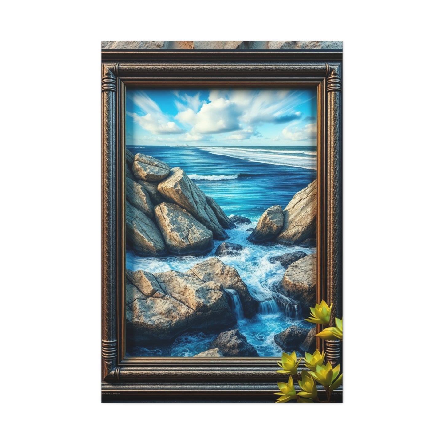 Serene Shoreline Elegance Wall Art & Canvas Print