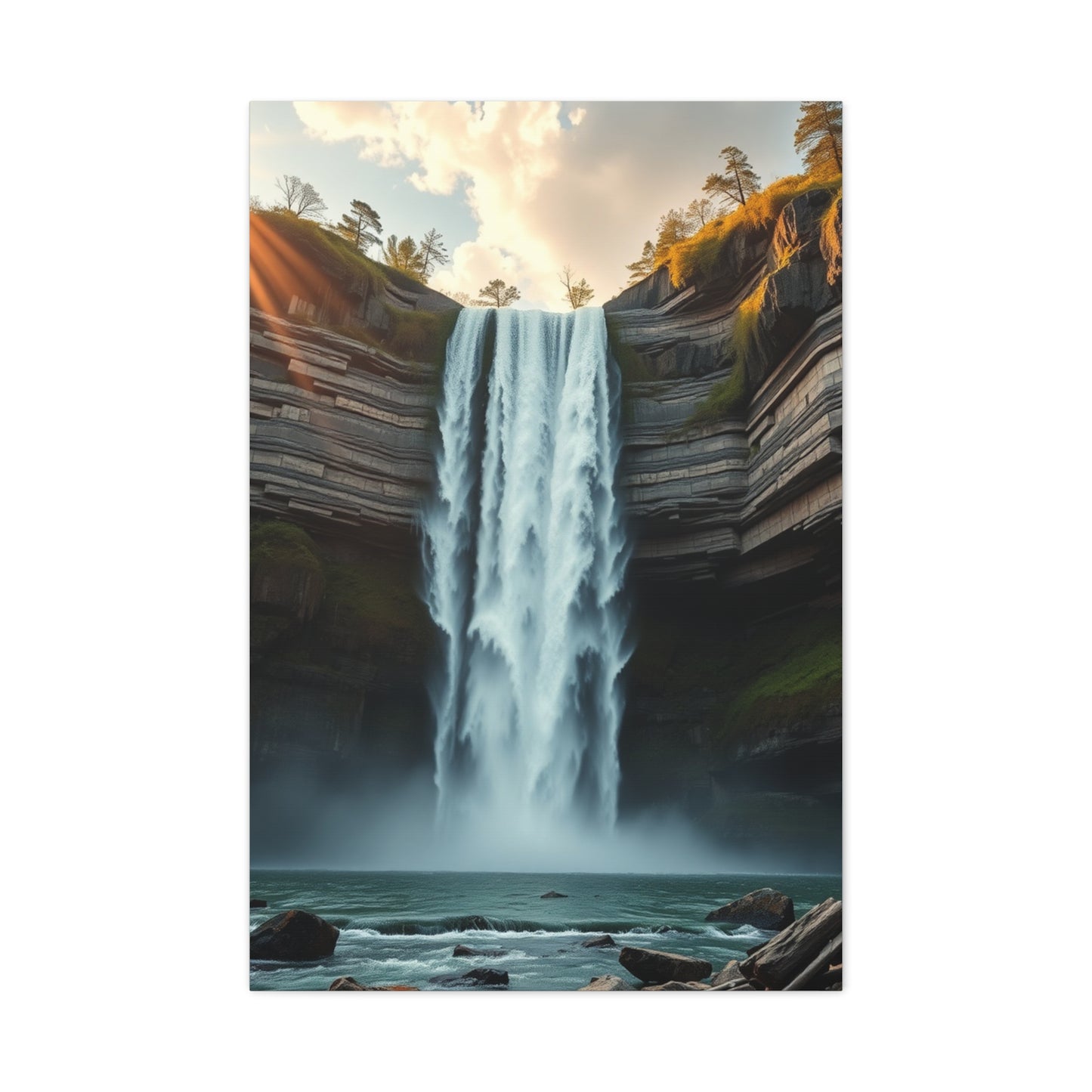 Pristine Cascade Tapestry Wall Art & Canvas Print