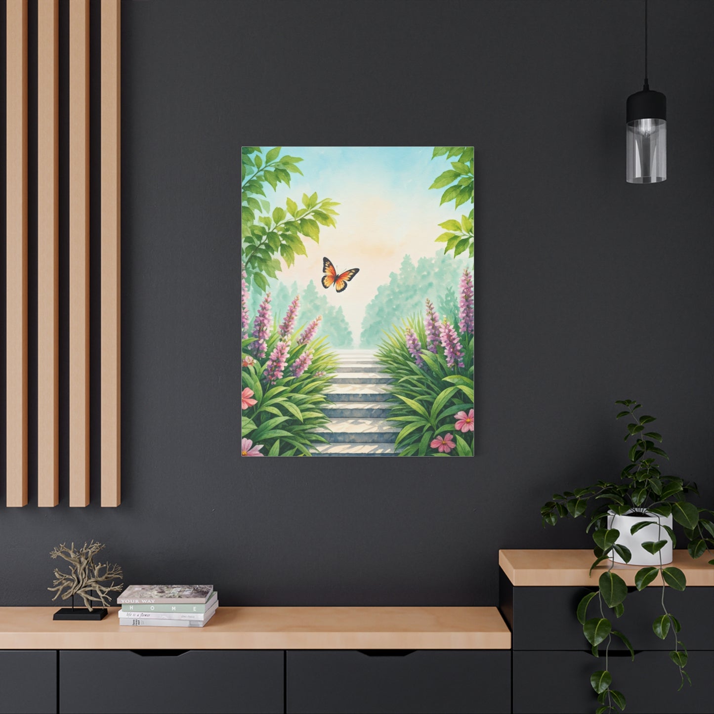 Garden Path Butterfly Dreamscape Wall Art & Canvas Prints