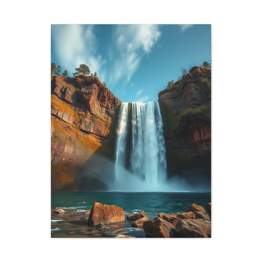 Opulent Waterfall Illusion Wall Art & Canvas Print