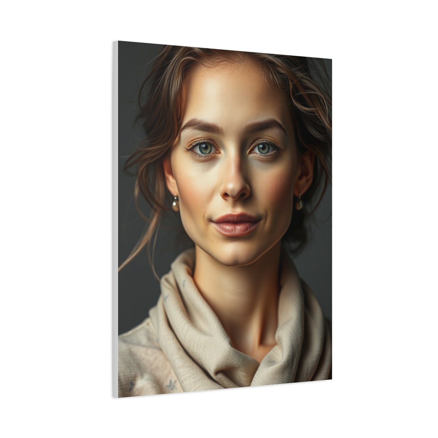 Vision Taupe, Linen, and Gray Art Art Wall Art & Canvas Print