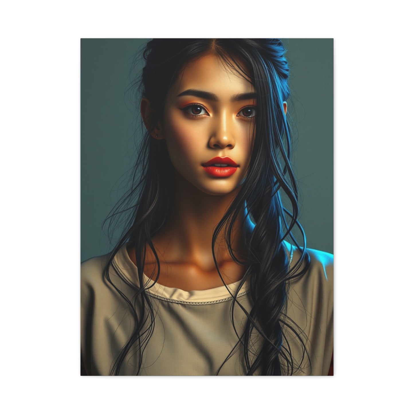 Whimsical Lady Masterpiece Wall Art & Canvas Print