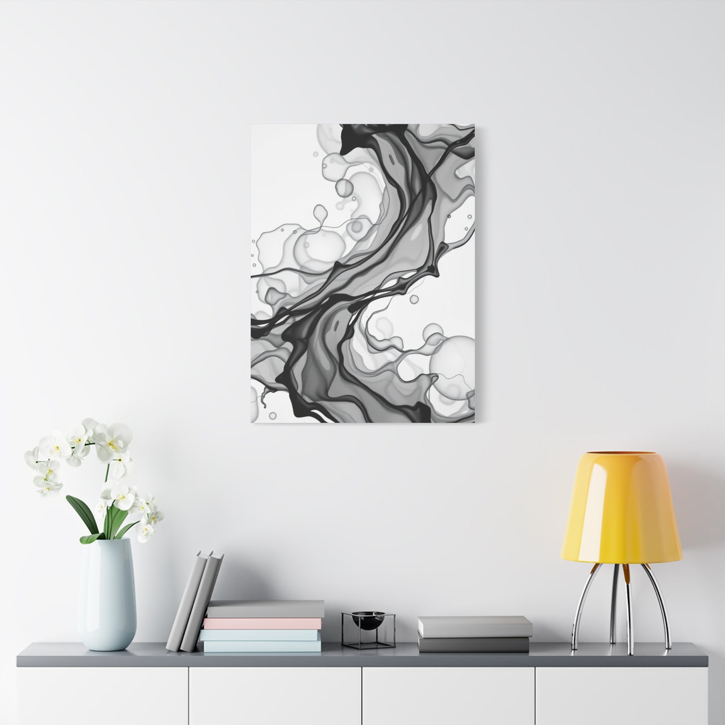 Elite Black and White Abstract Art Vision Wall Art & Canvas Print