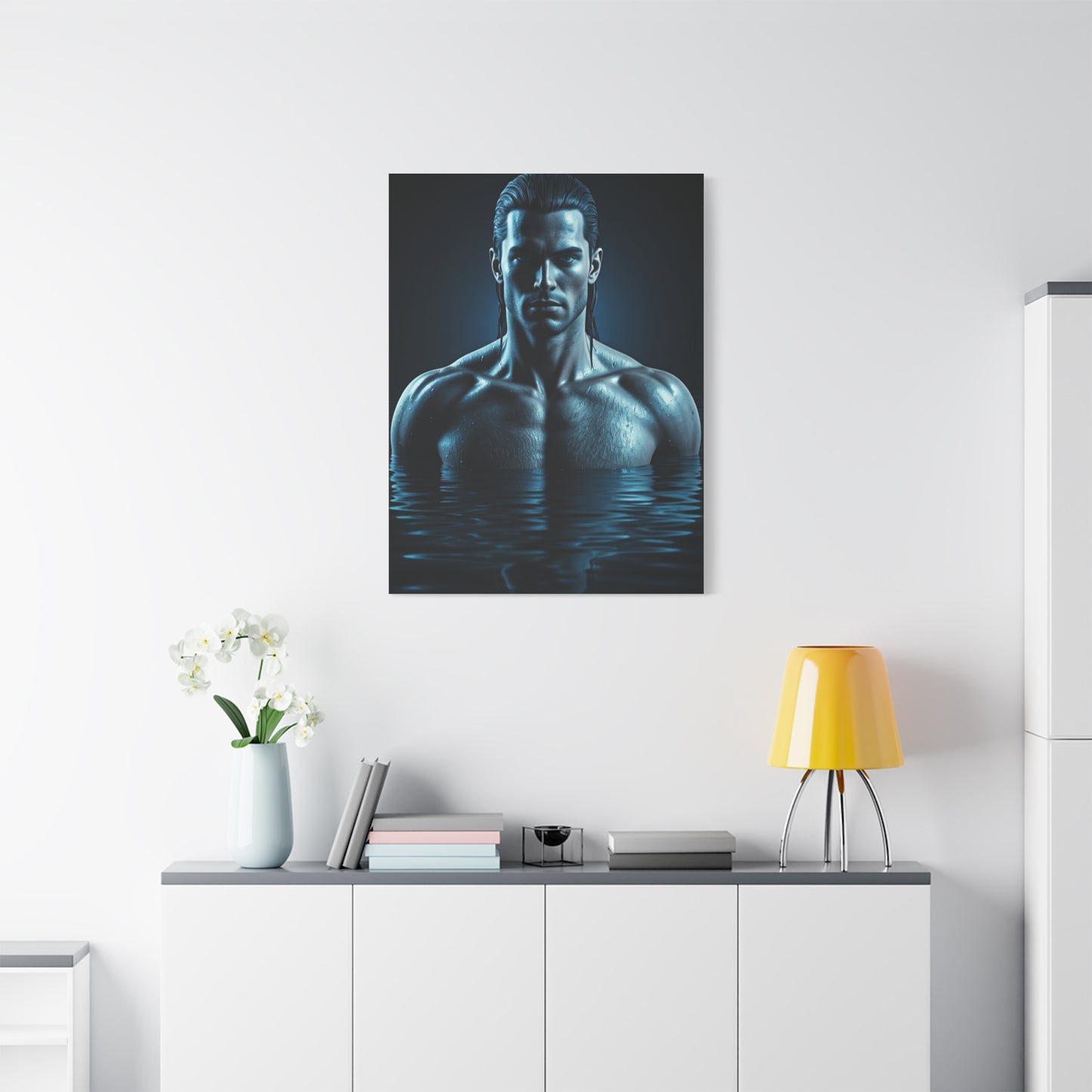 Blue Depth Masculine Form Wall Art & Canvas Prints