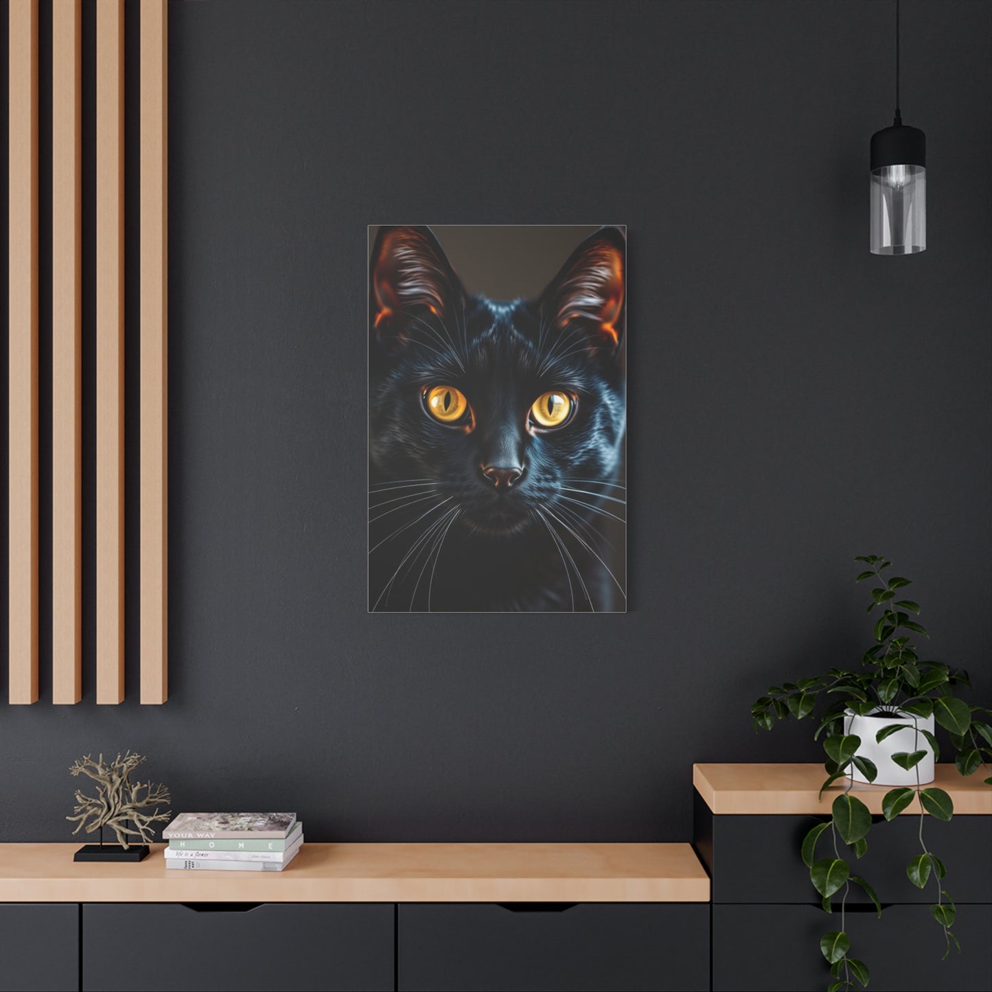 Black Cat Art Luxury Canvas Wall Art & Canvas Print