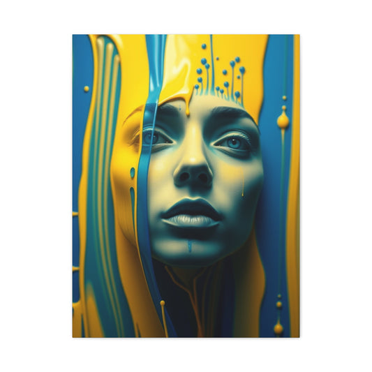 Collection Blue & Yellow Art Art Wall Art & Canvas Print