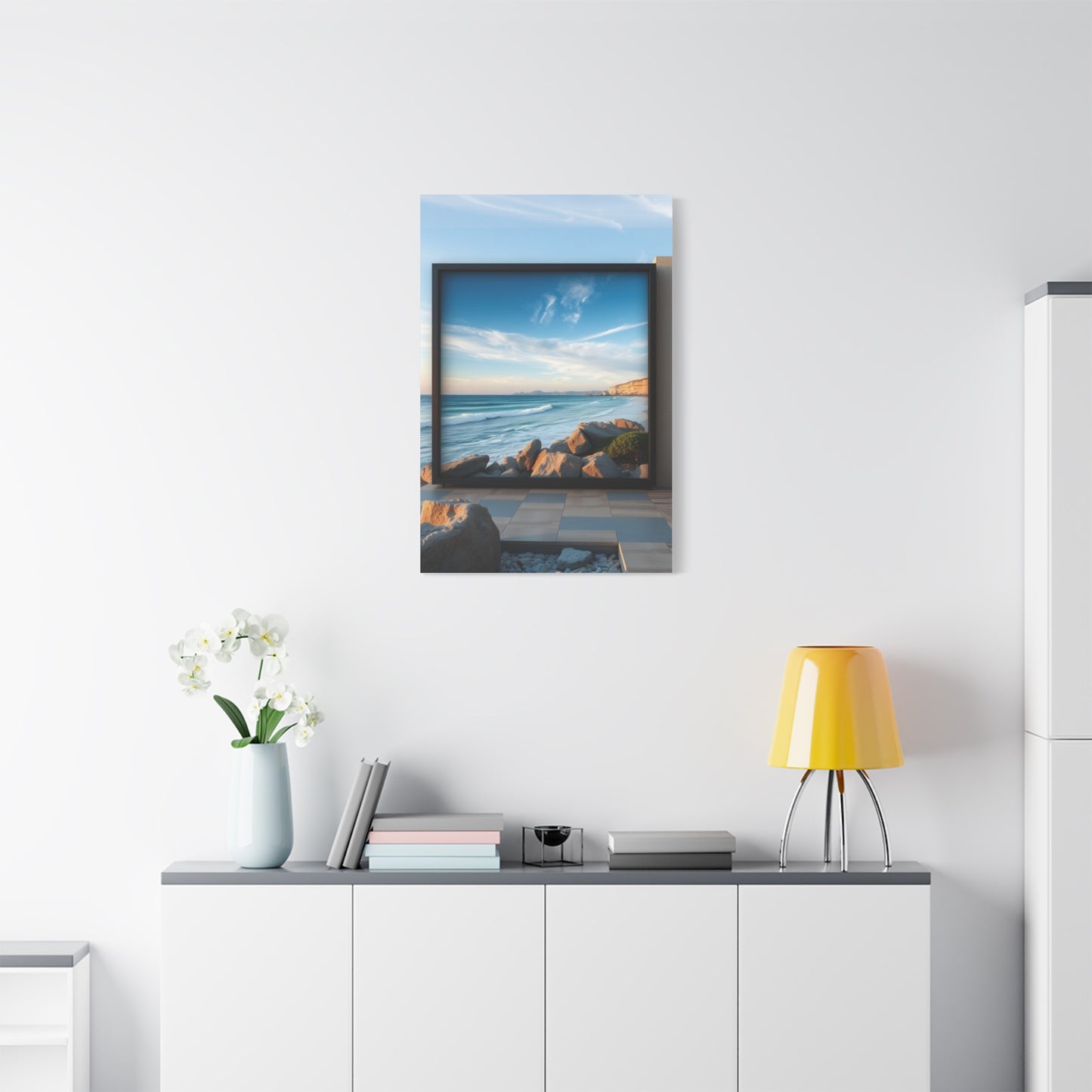 Blue Horizon Symphony Wall Art & Canvas Print