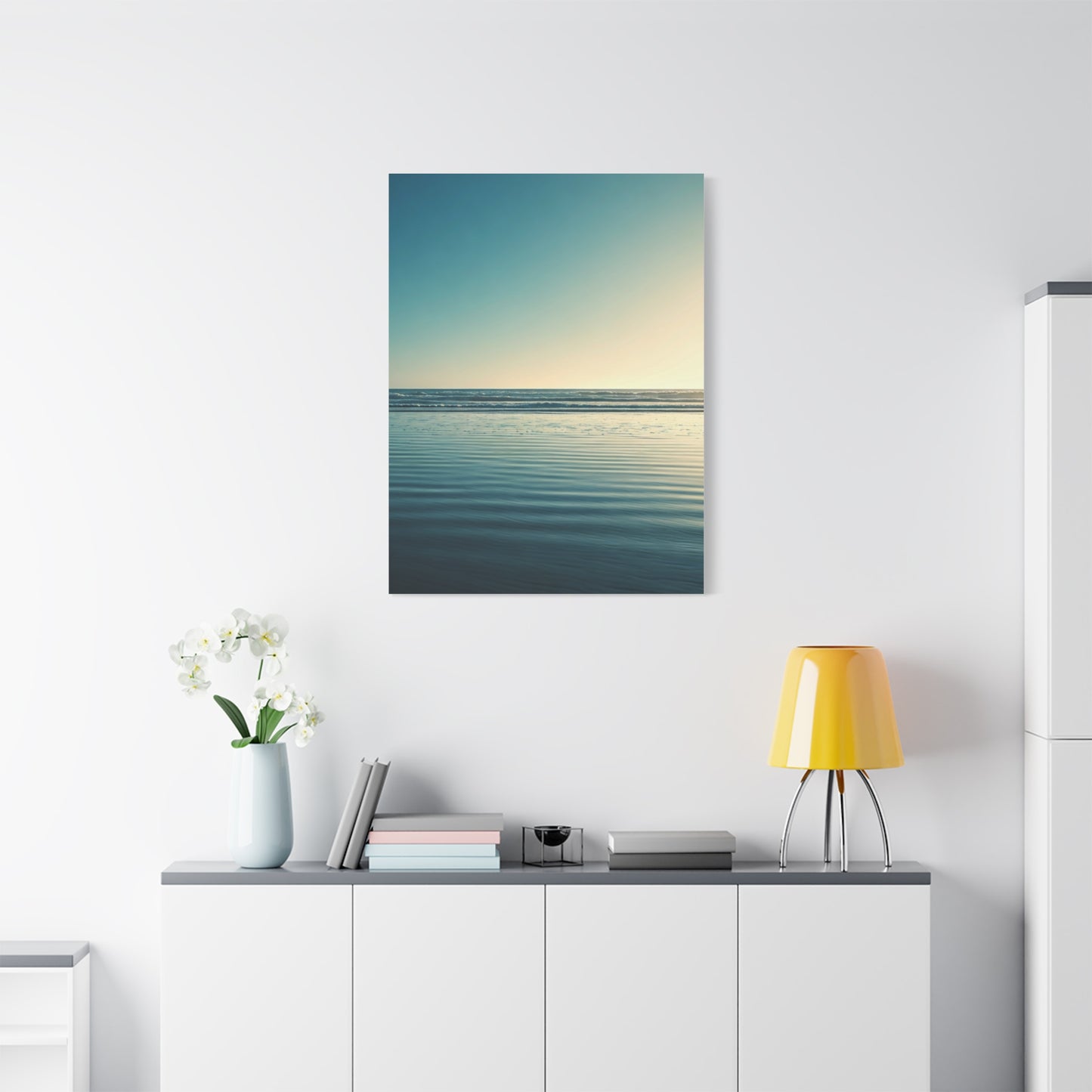 Calm Horizon Sea Gradient Wall Art & Canvas Prints