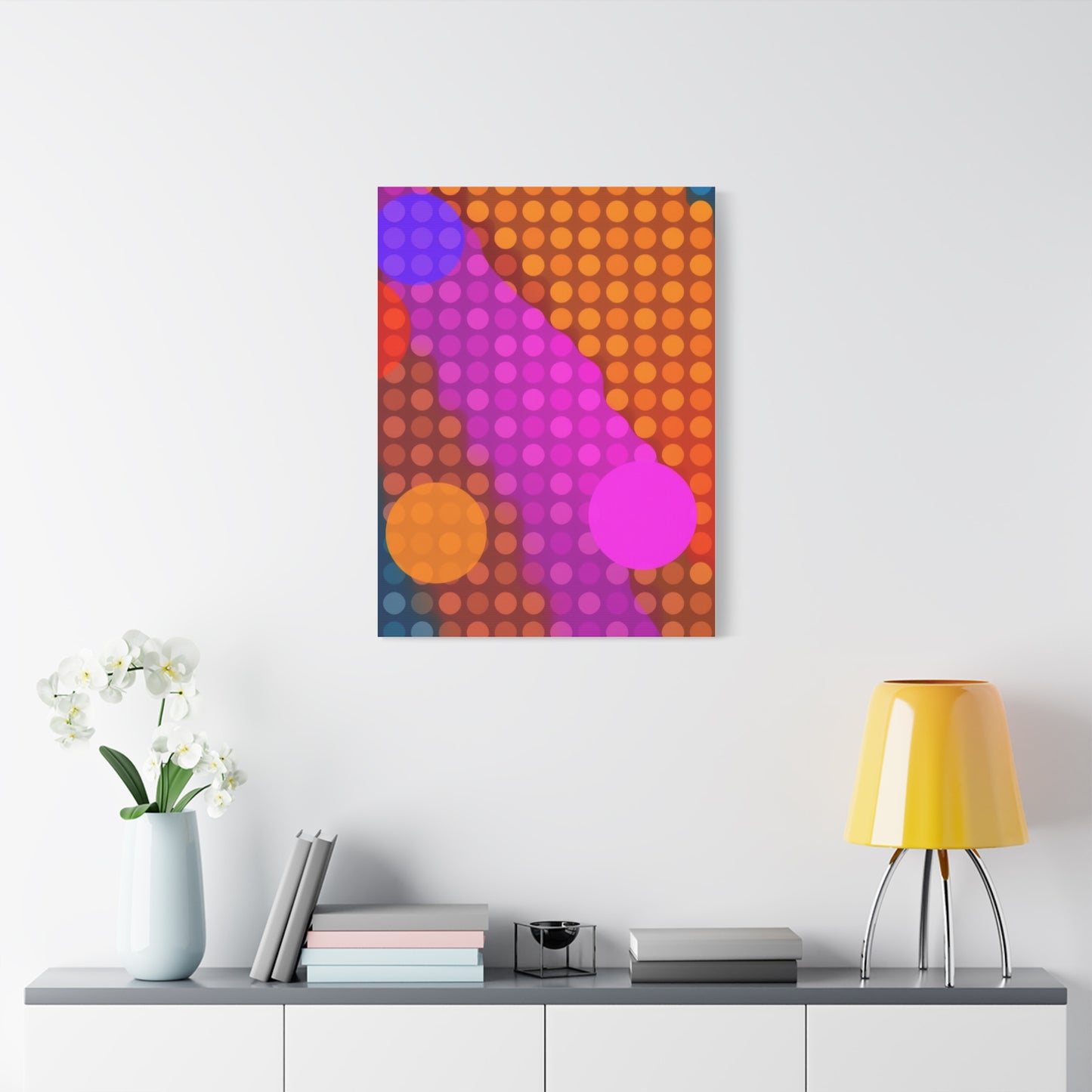 Vision Polka Dot Pattern Art Art Wall Art & Canvas Print
