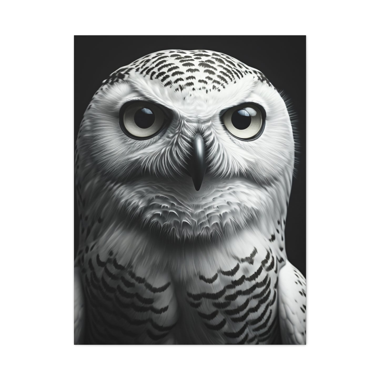 Snowy Owl Intense Gaze Wall Art & Canvas Prints