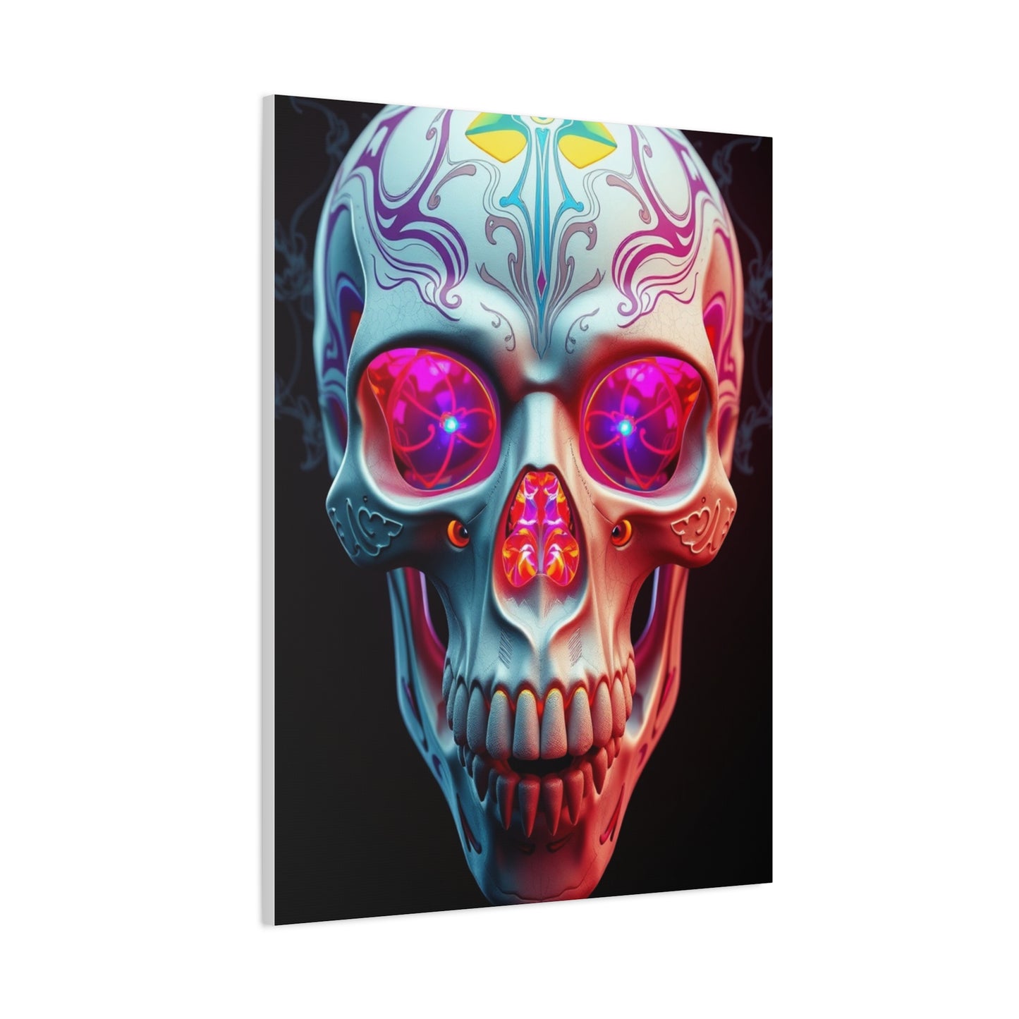 Vision 3D Trippy Skull Art By Ali Gulec Art Art Wall Art & Canvas Print