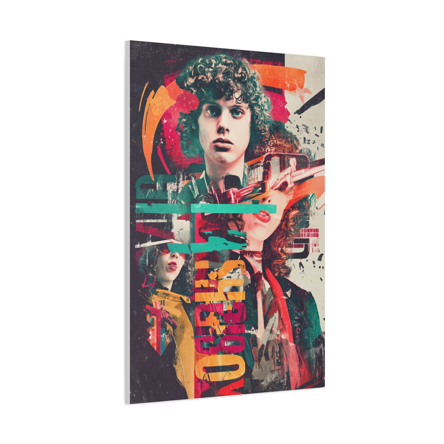 Retro Pop Collage Portrait Wall Art & Canvas Print