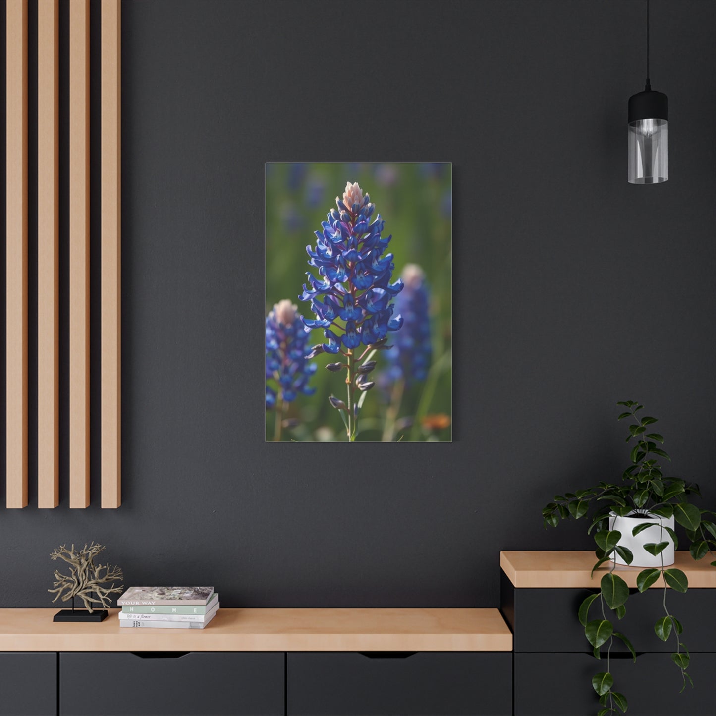 Bluebonnet Flower Art Refined Canvas Wall Art & Canvas Print