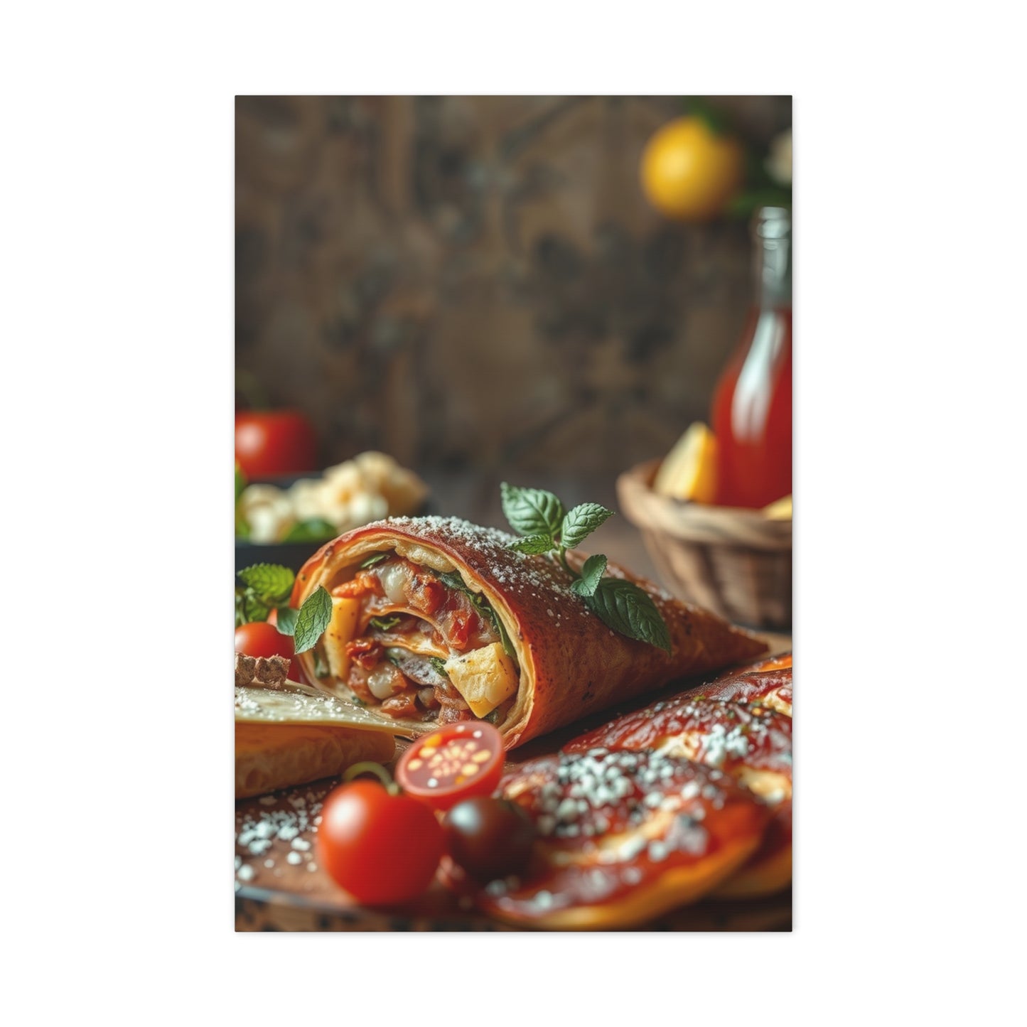 Italian Food Art Luxury Canvas Wall Art & Canvas Print