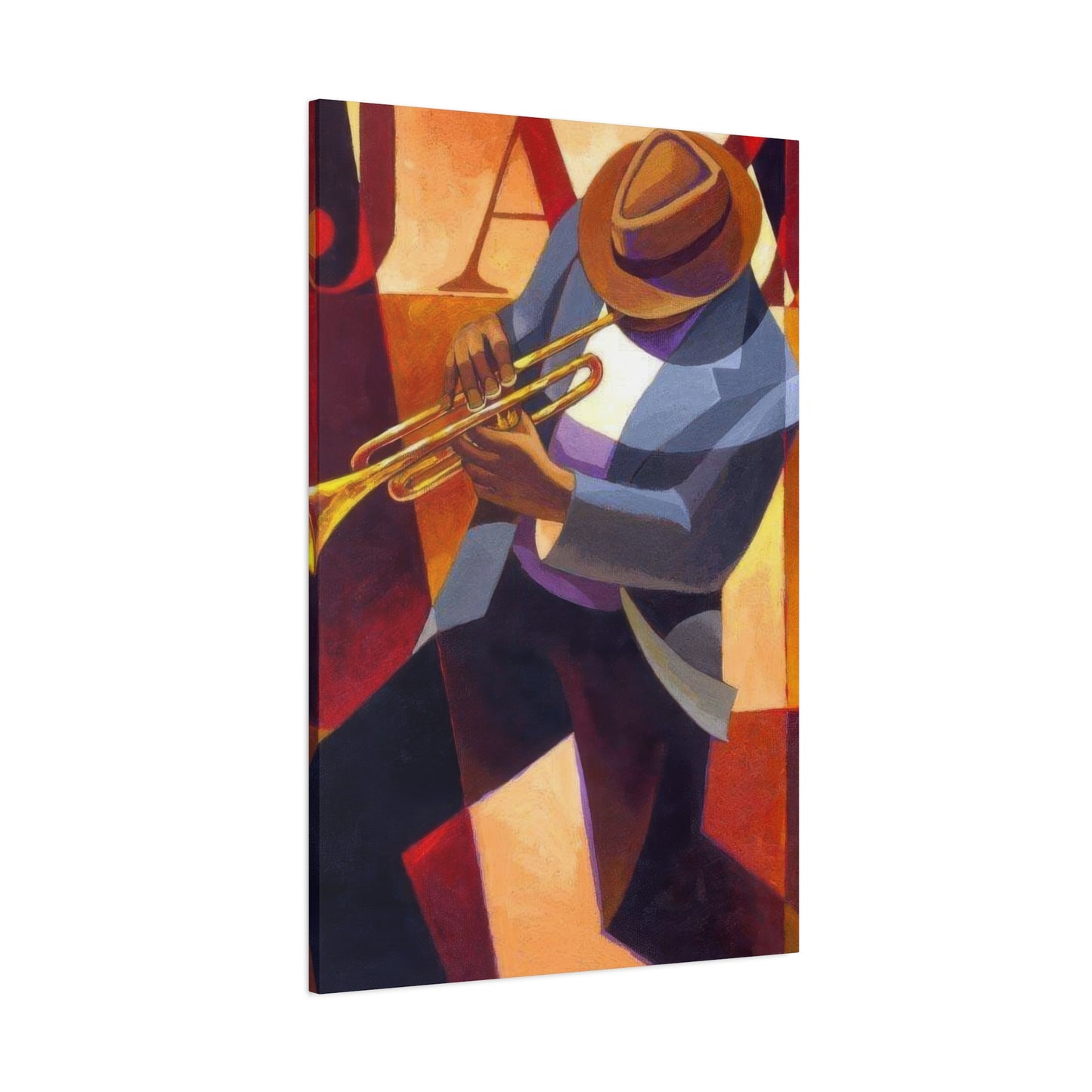 Man With Saxophone Deco Wall Art & Canvas Prints